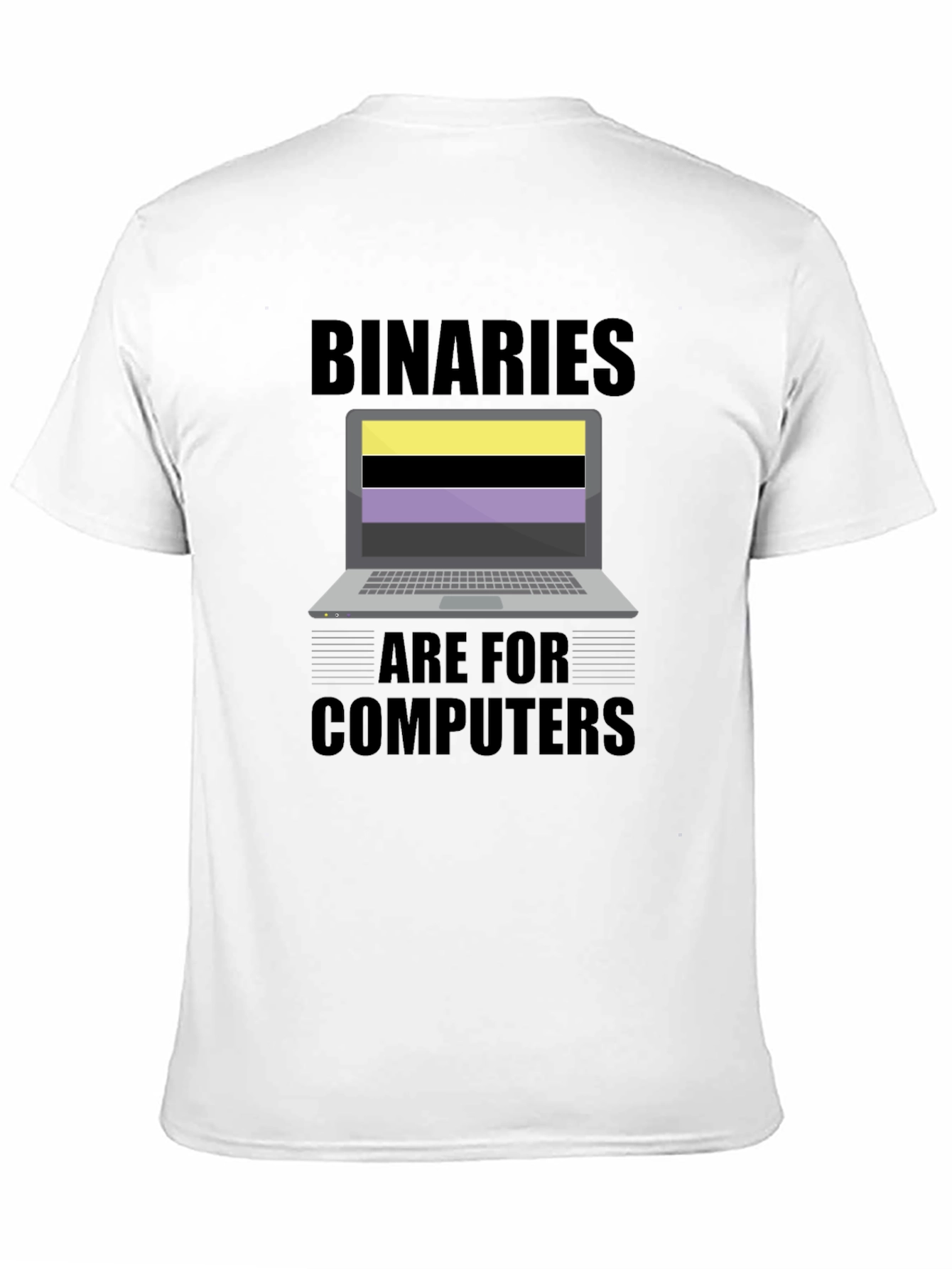 Binaries Are For Computers Graphic T-Shirt