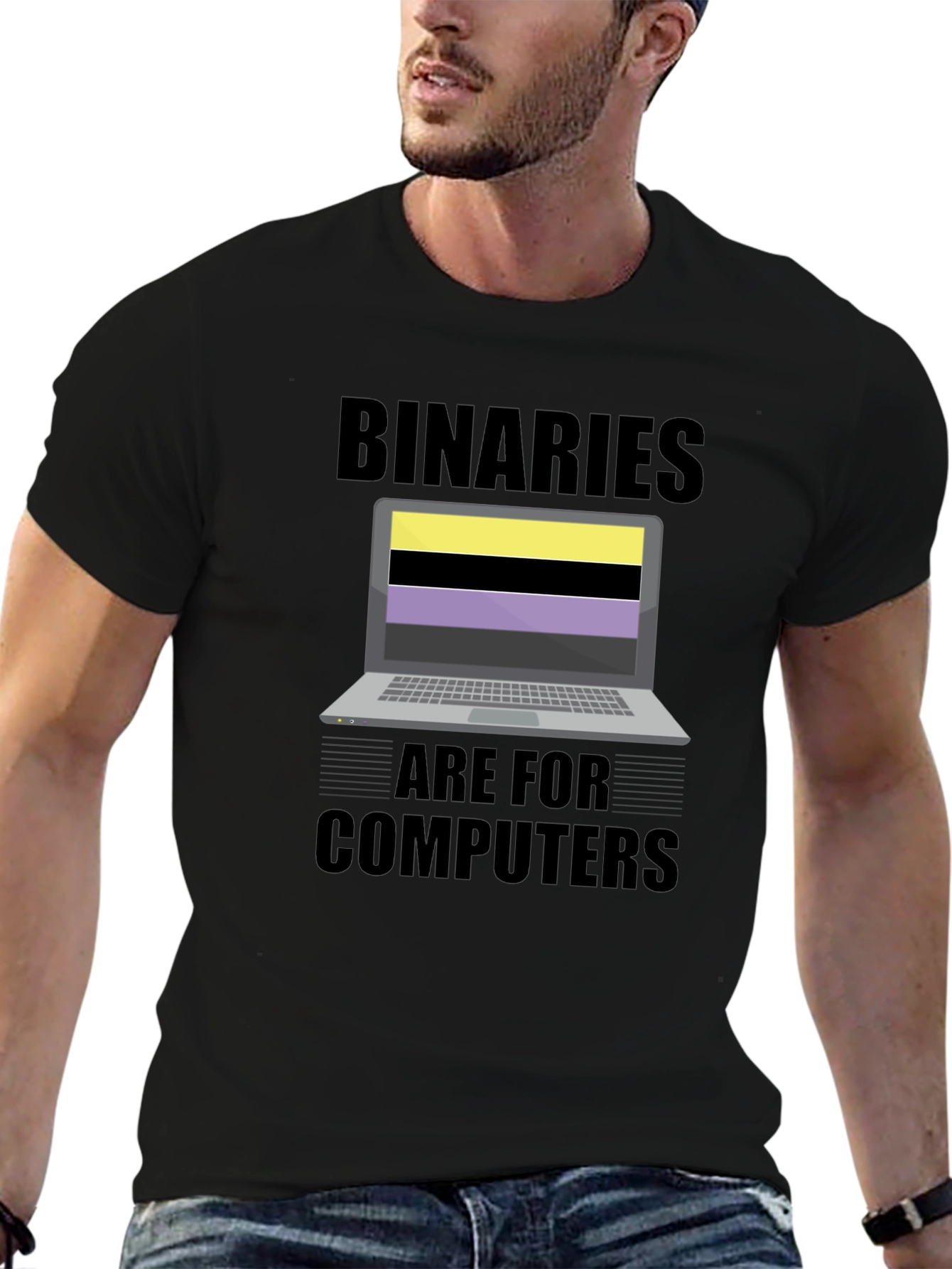 Binaries Are For Computers Graphic T-Shirt