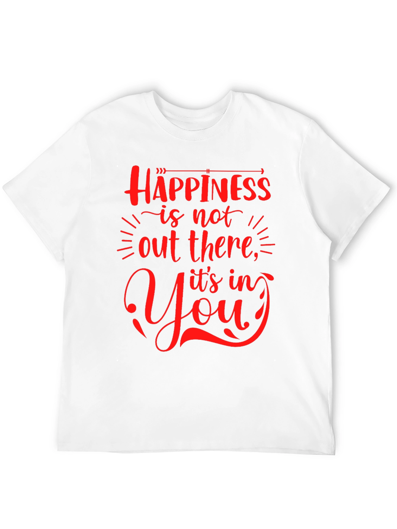 Happiness Graphic Tee - Stylish Comfort