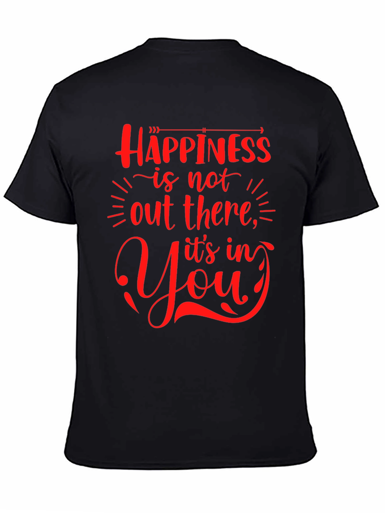 Happiness Graphic Tee - Stylish Comfort
