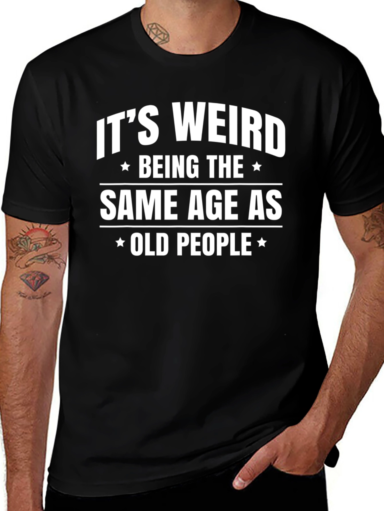Funny Old People Graphic T-Shirt