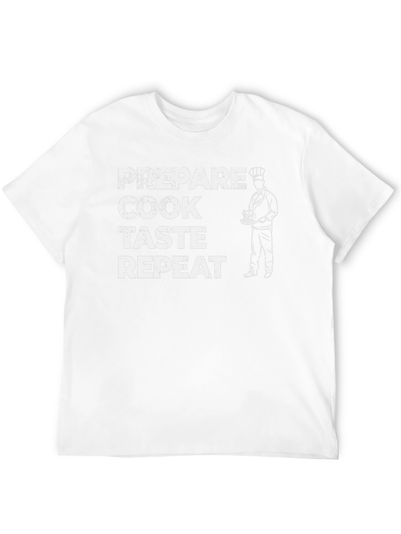 Prepare Cook Taste Repeat Chef Graphic T-Shirt
