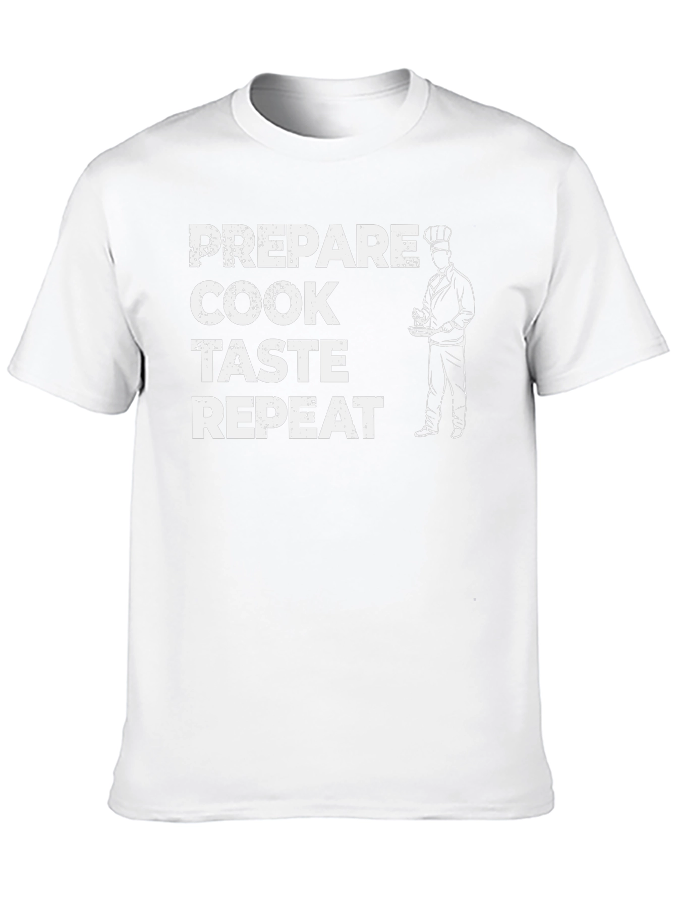 Prepare Cook Taste Repeat Chef Graphic T-Shirt