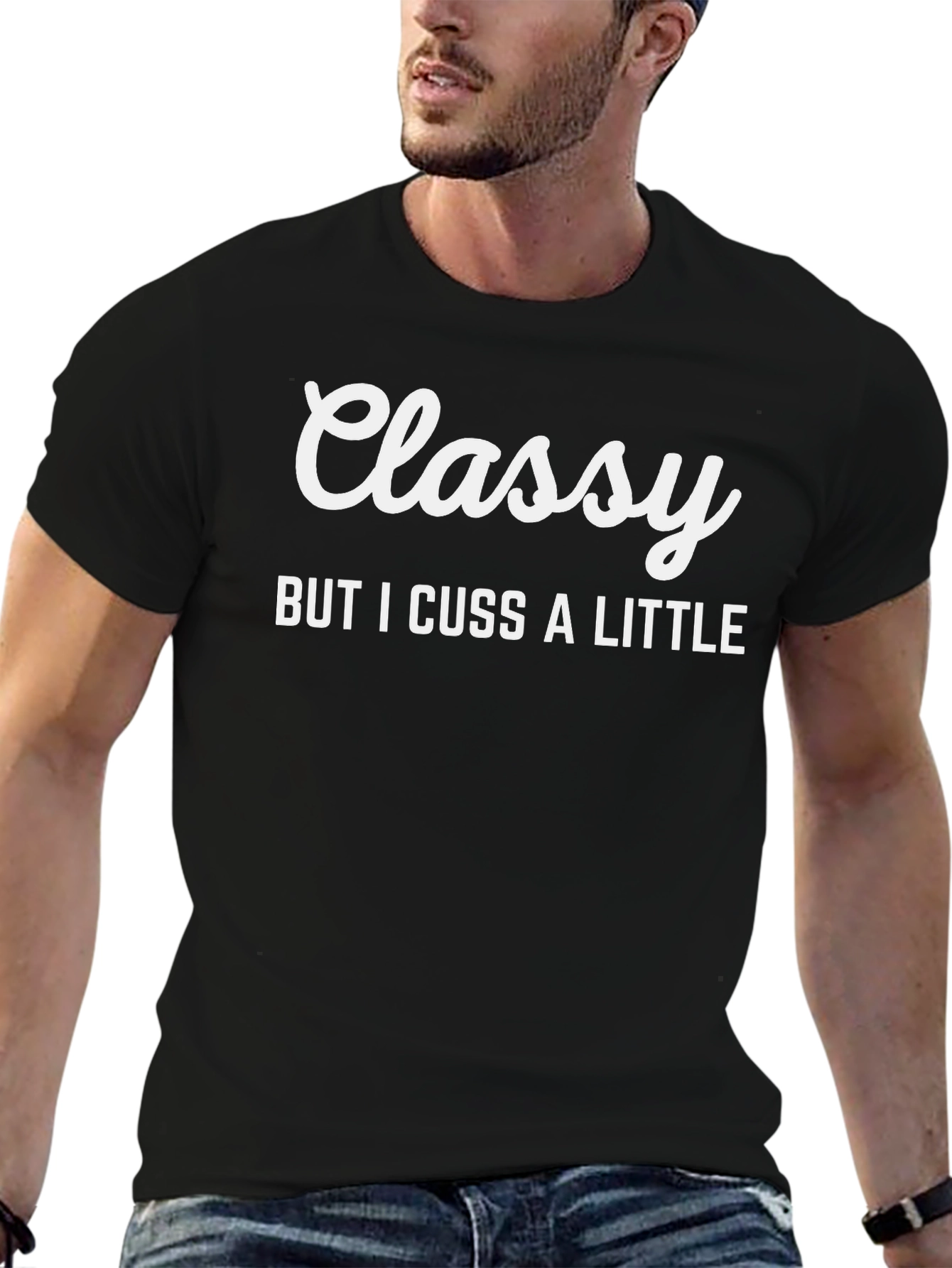 Classy But I Cuss a Little Graphic Tee