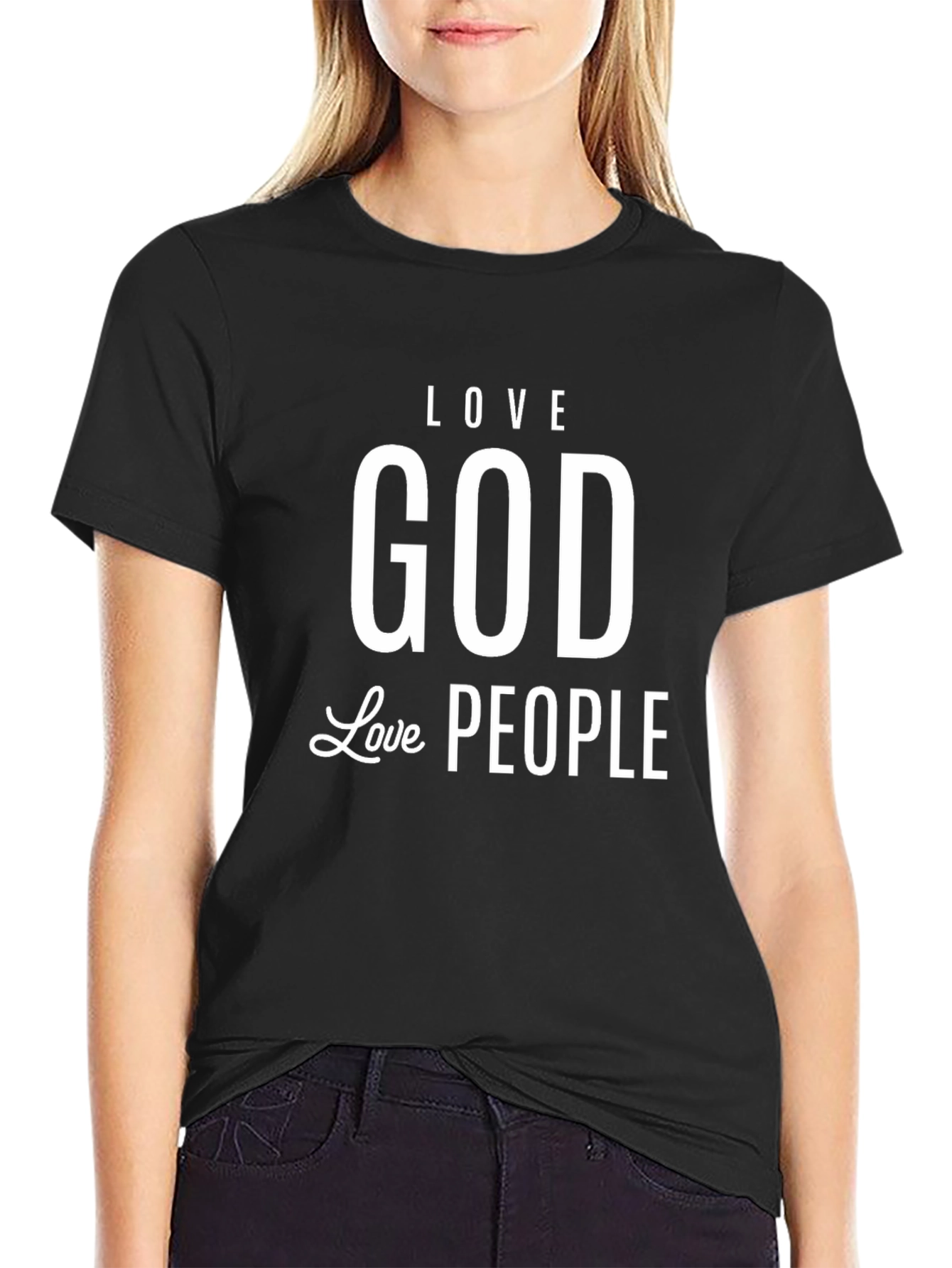 Love God Love People Graphic T-Shirt