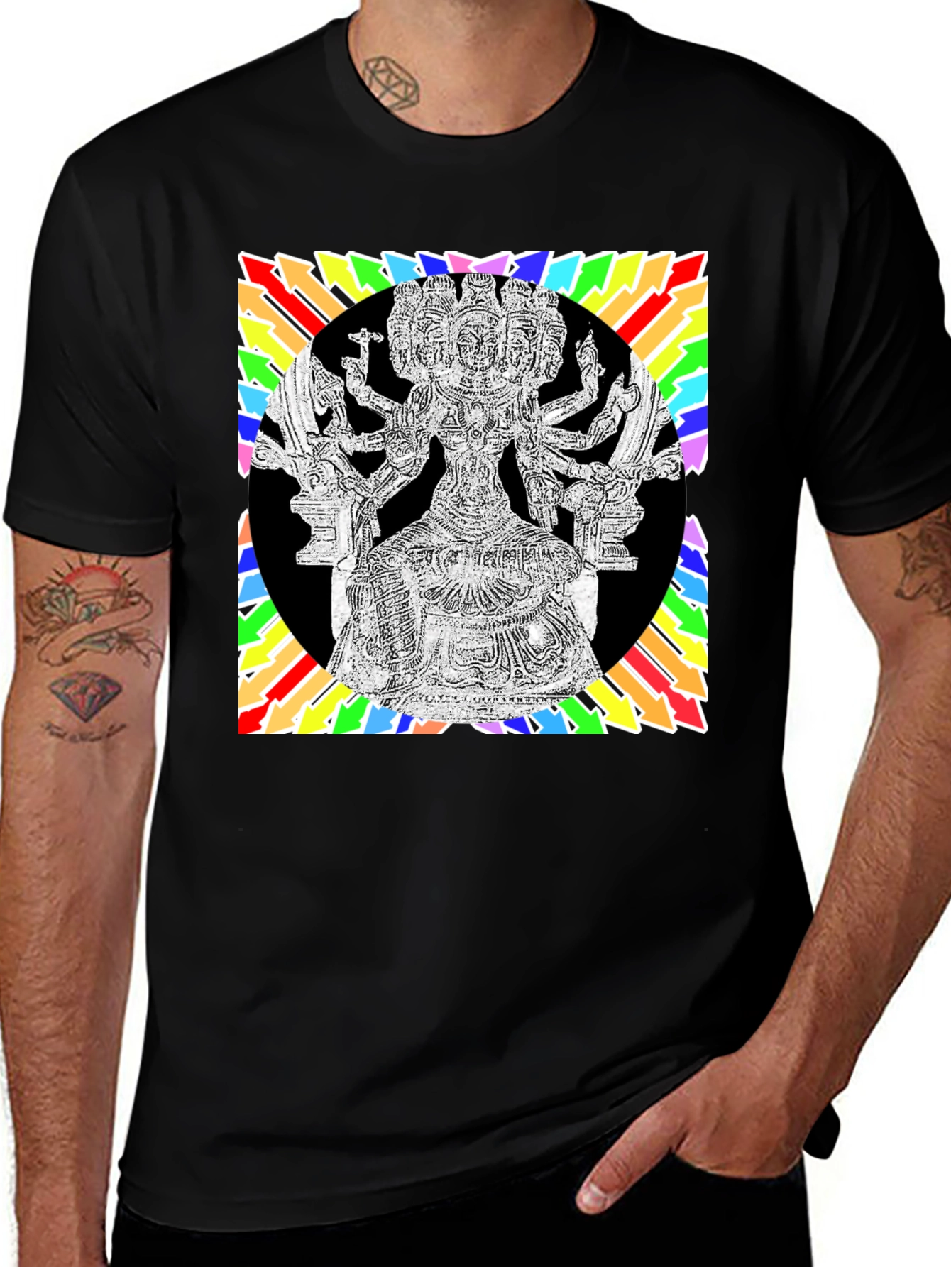 Psychedelic Hindu God Graphic Tee