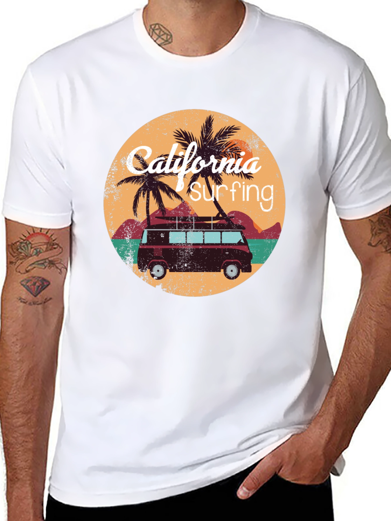 California Surfing Graphic Tee