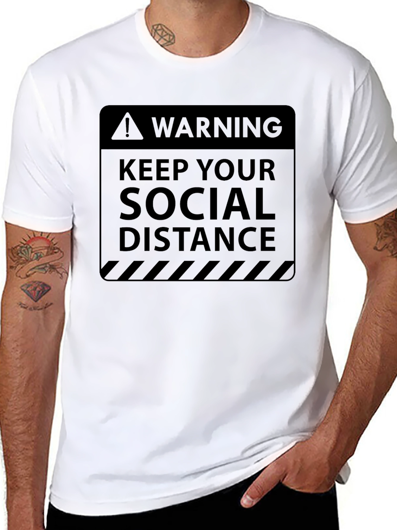 Warning Social Distance T-Shirt