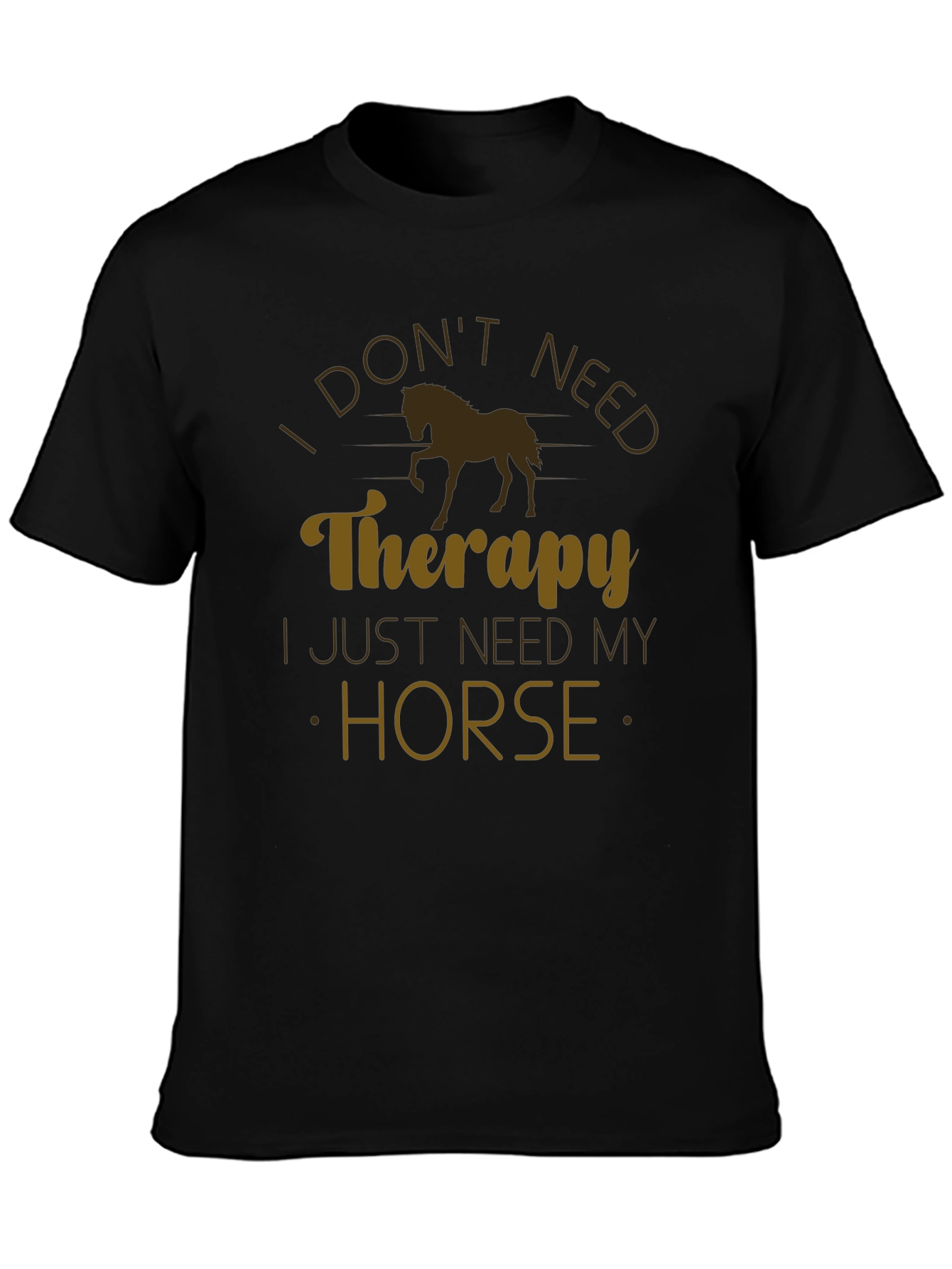 Horse Therapy T-Shirt - Novelty Graphic Tee