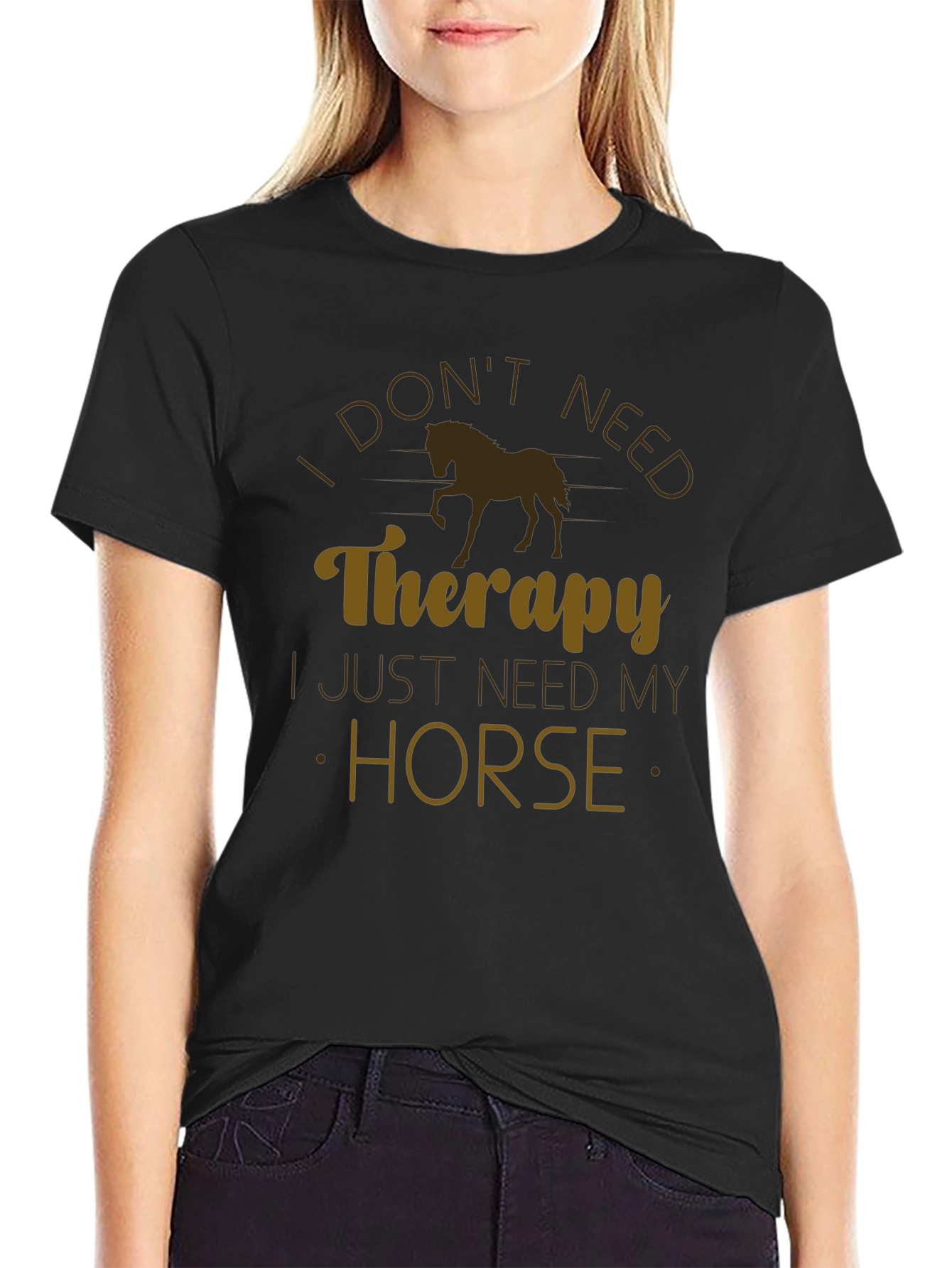 Horse Therapy T-Shirt - Novelty Graphic Tee