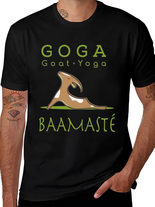 GOGA Goat Yoga T-Shirt - Baamaste Funny Tee