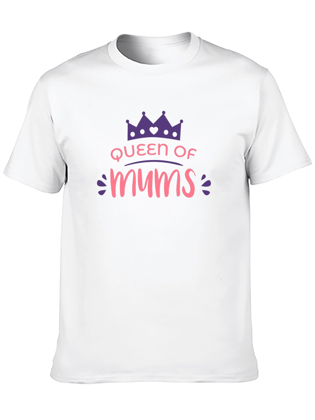 Queen of Mums Graphic T-Shirt - Black