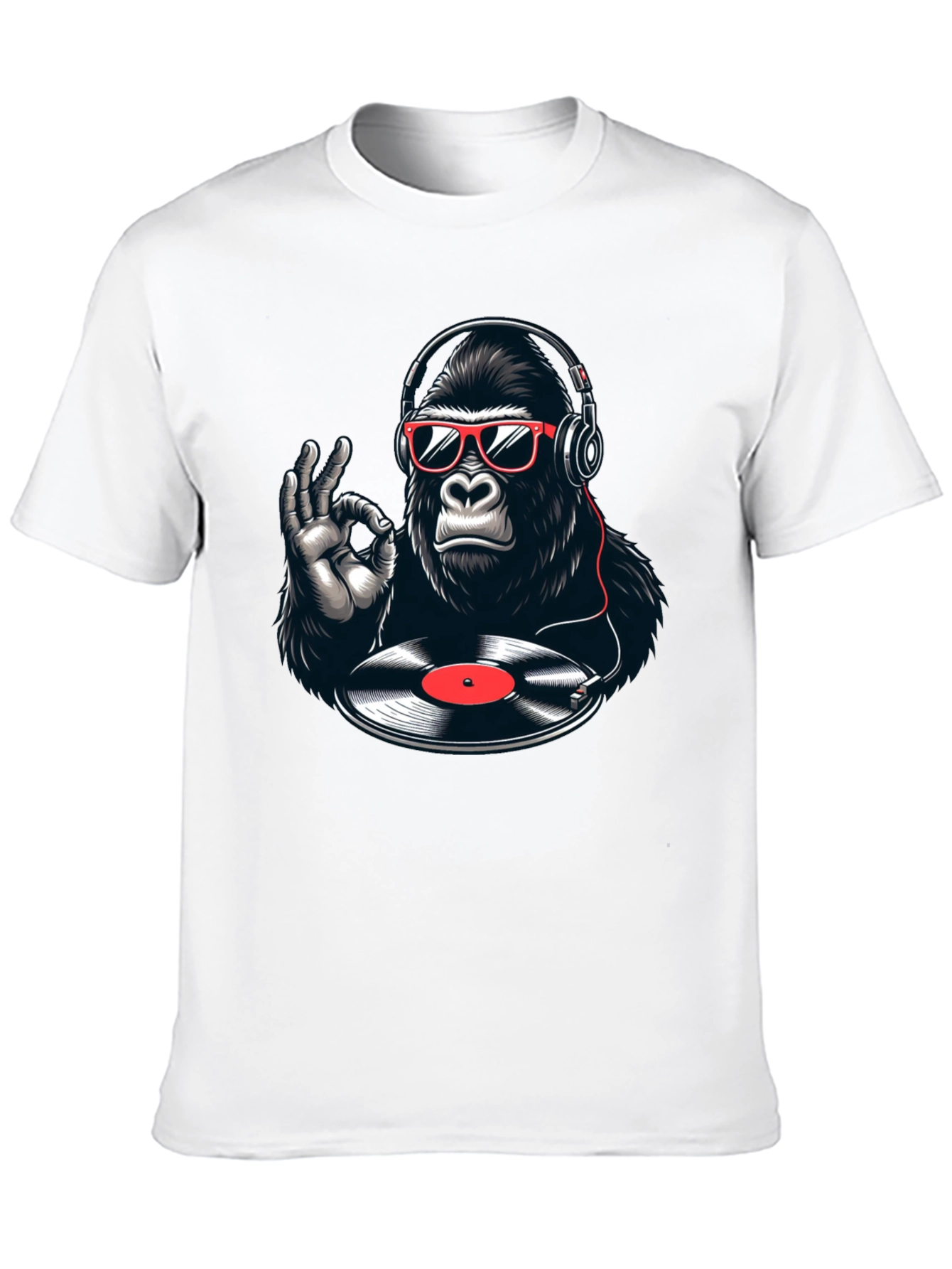 DJ Gorilla Graphic T-Shirt - Black