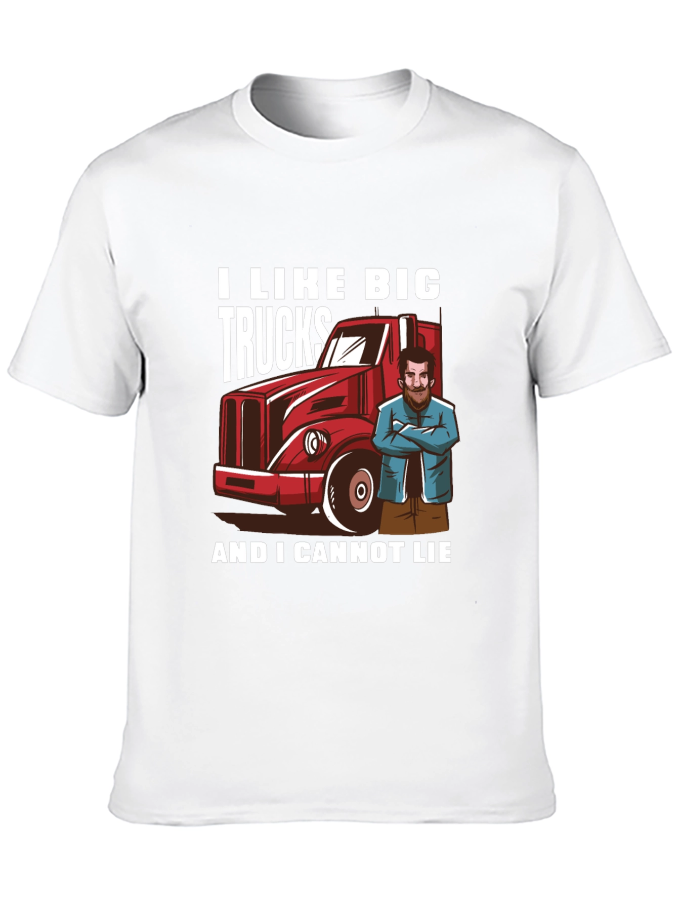 I Like Big Trucks Black Graphic Tee