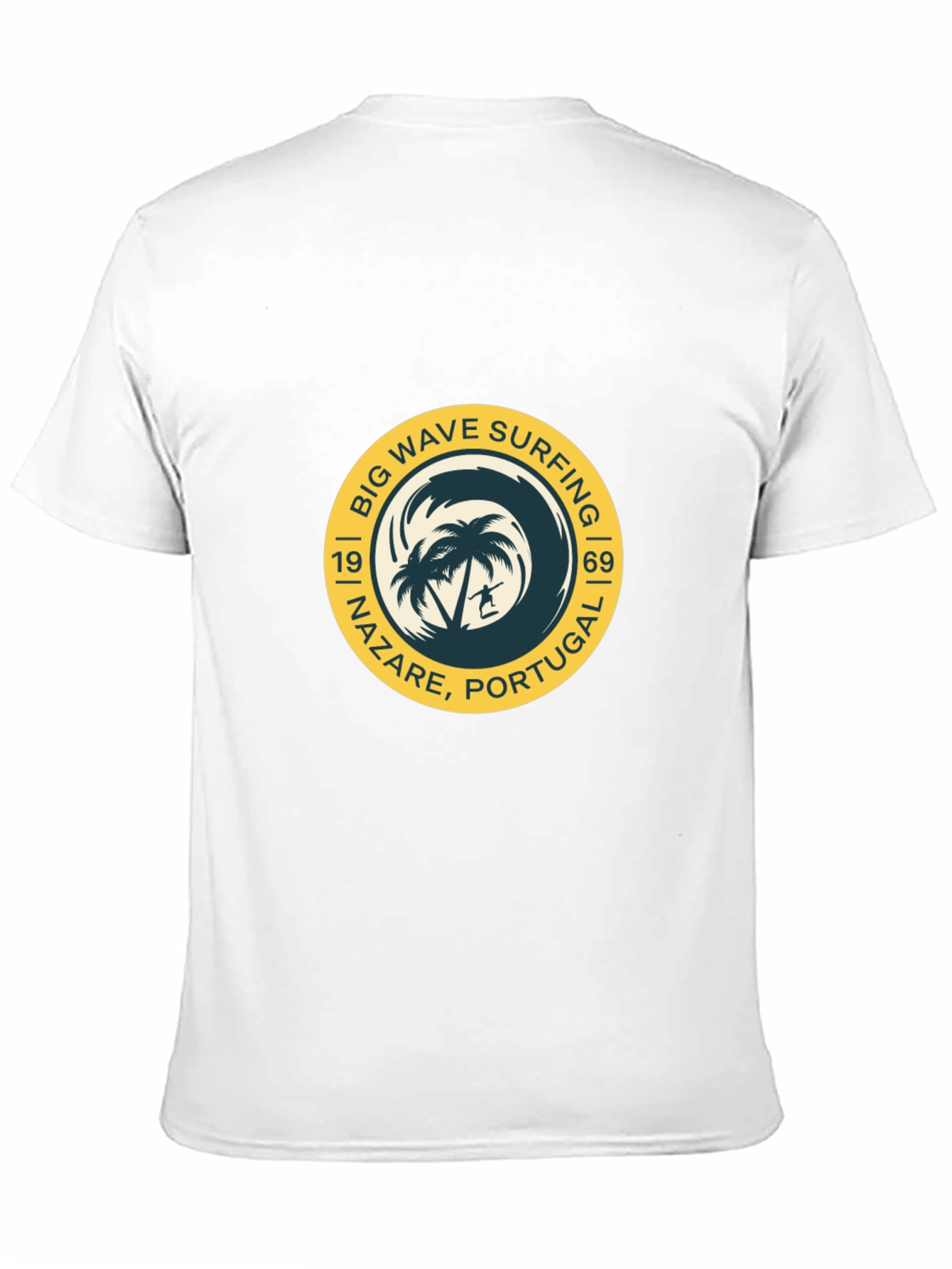 Big Wave Surfing T-Shirt - Nazare Portugal Tee