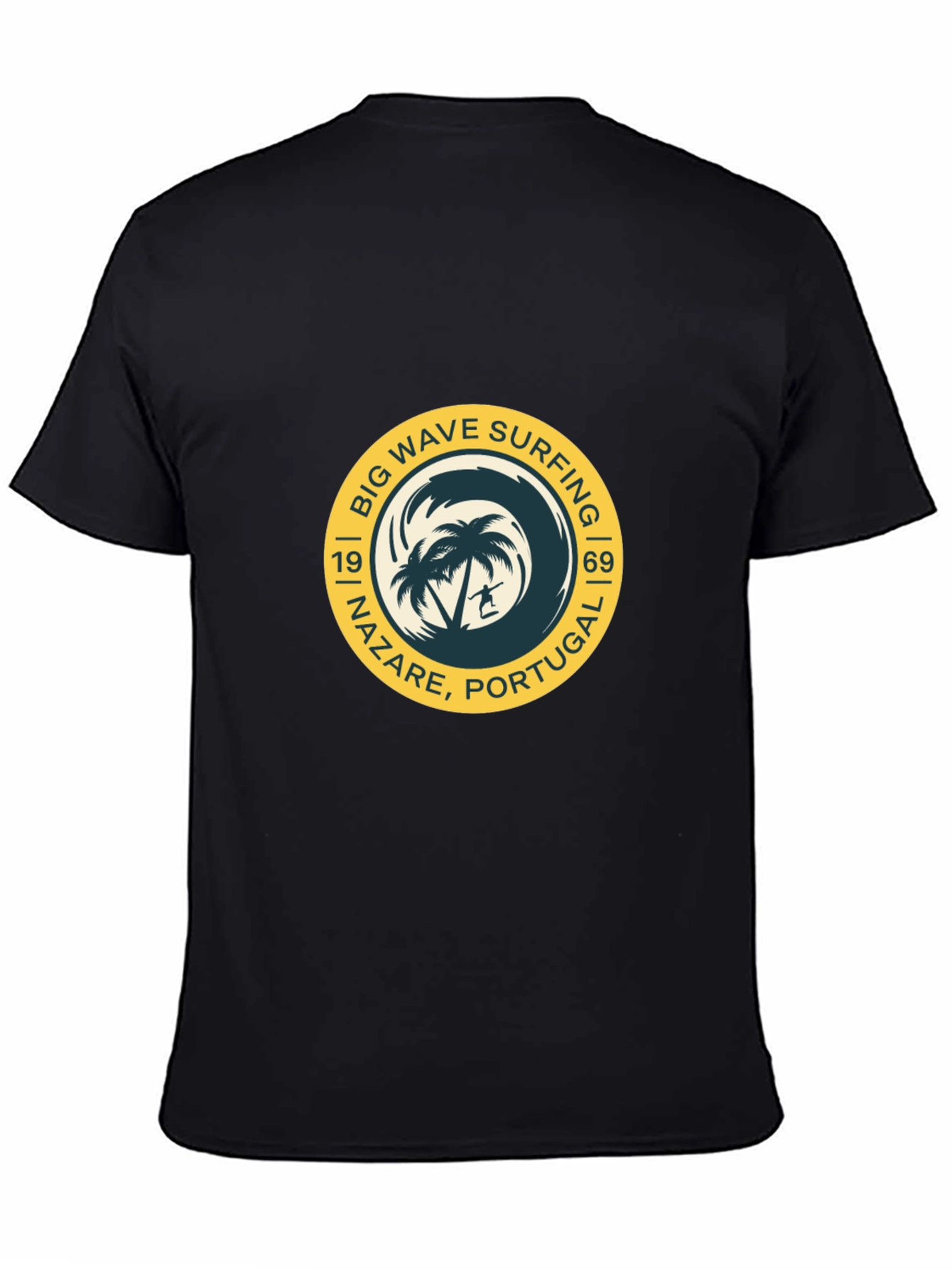 Big Wave Surfing T-Shirt - Nazare Portugal Tee