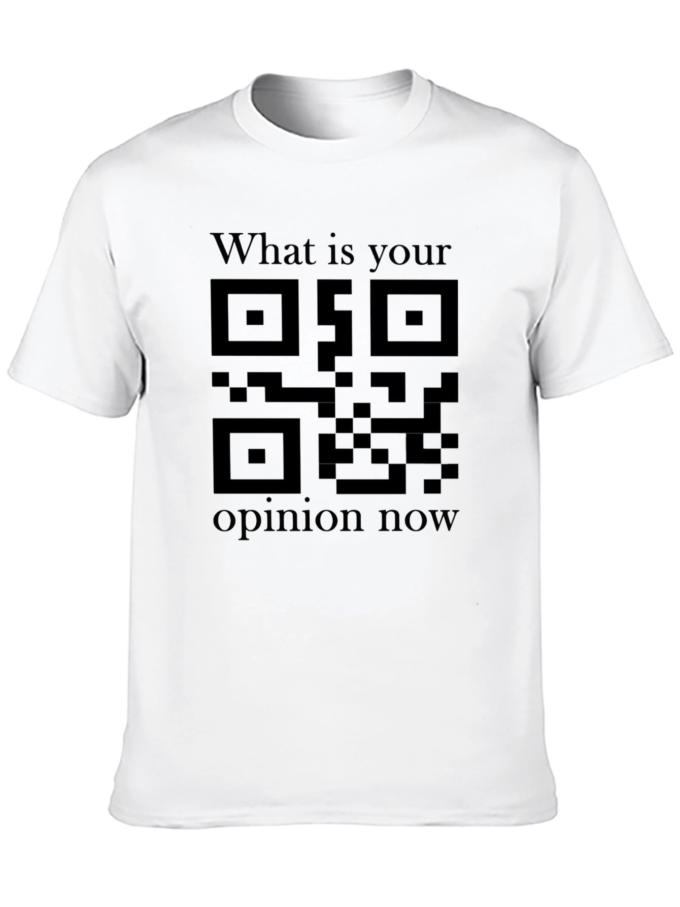 QR Code Opinion Tee - Unique Graphic Shirt