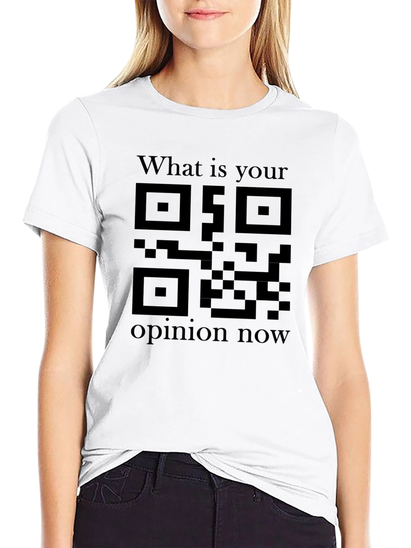 QR Code Opinion Tee - Unique Graphic Shirt