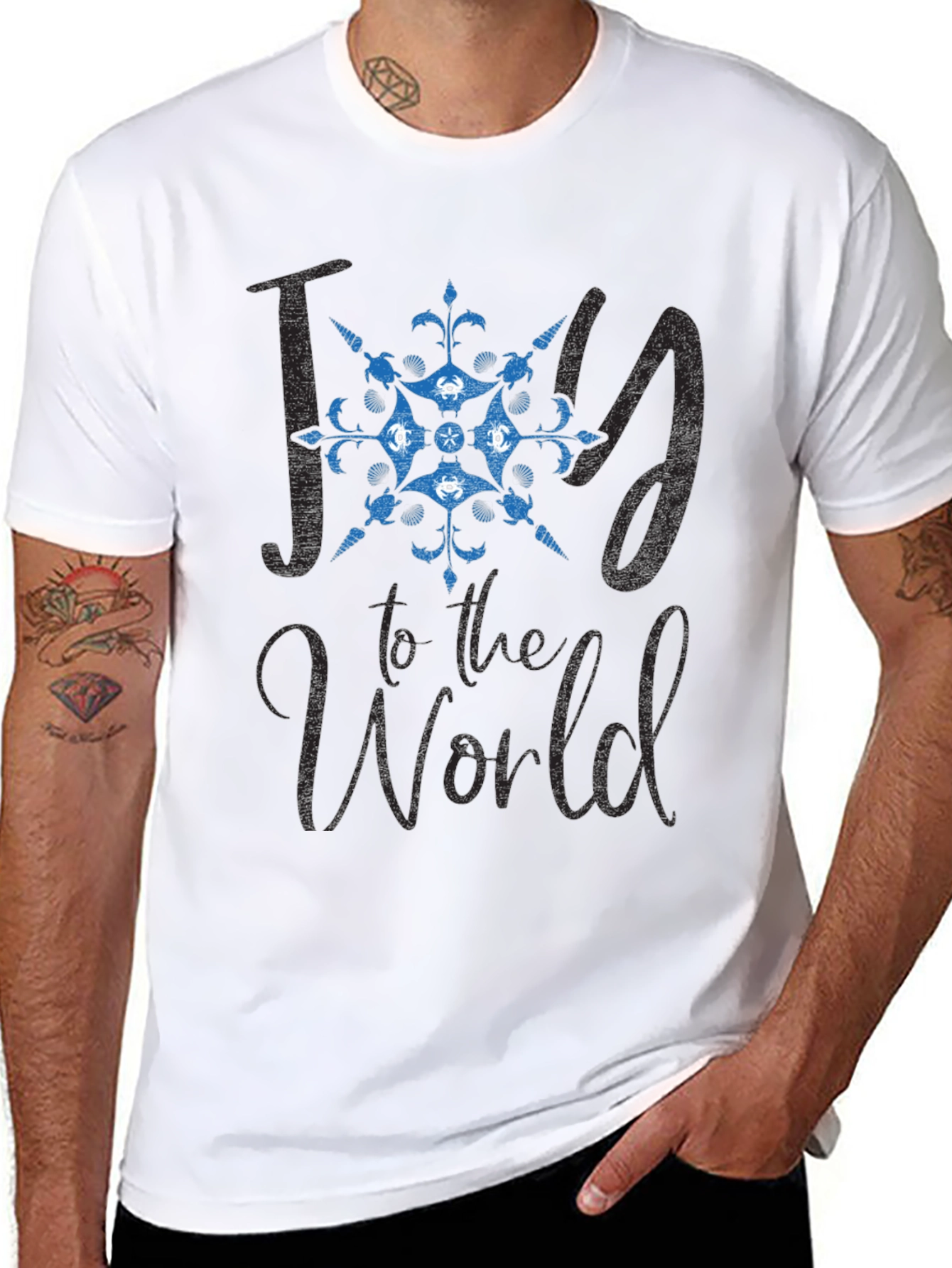 Joy to the World Christmas Graphic Tee