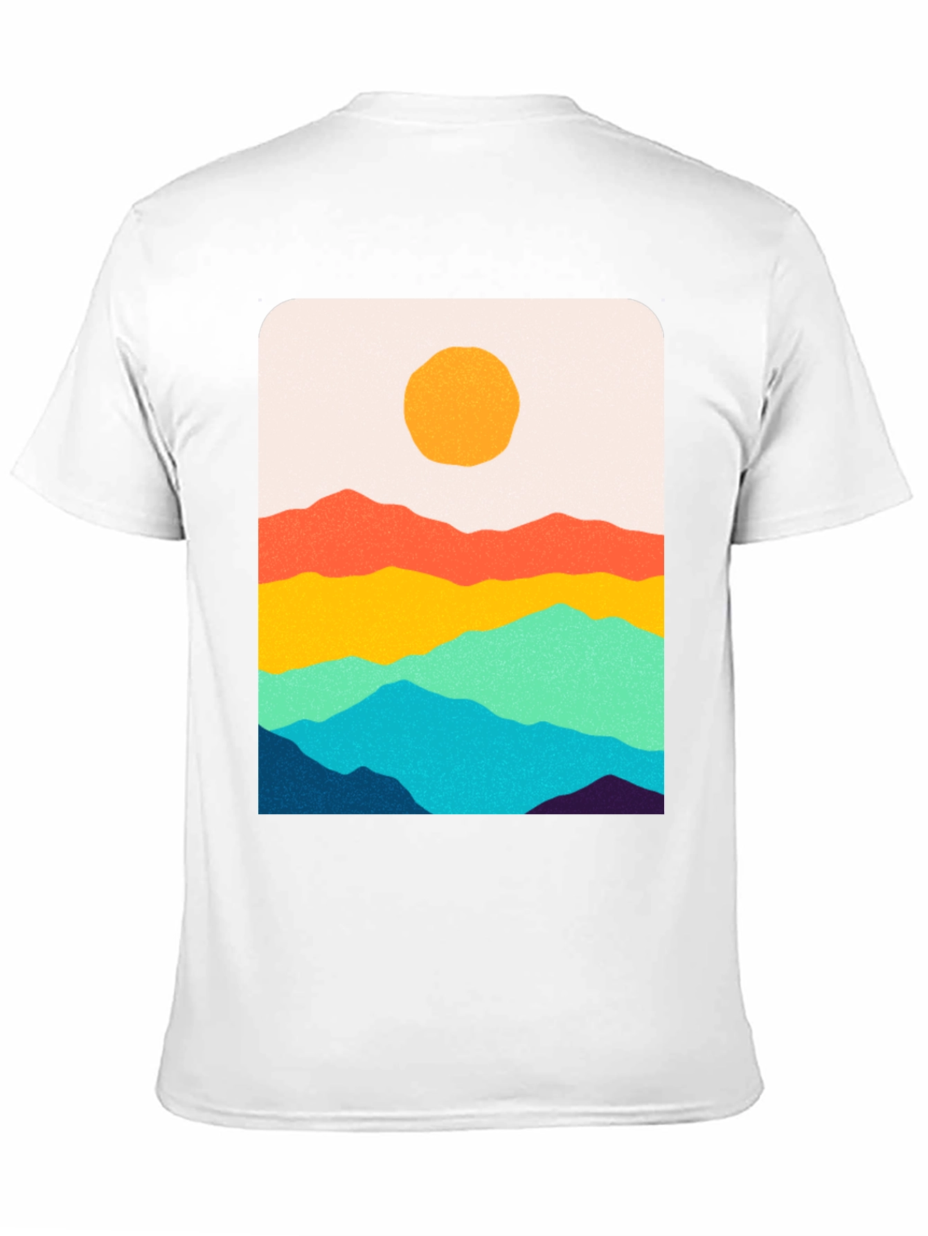 Sunset Mountain Graphic Tee - Black Unisex T-Shirt