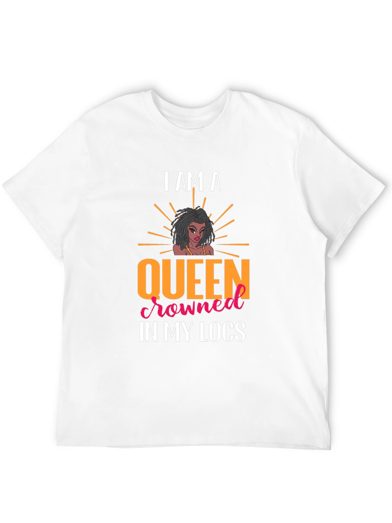 Queen in My Locs Black T-Shirt