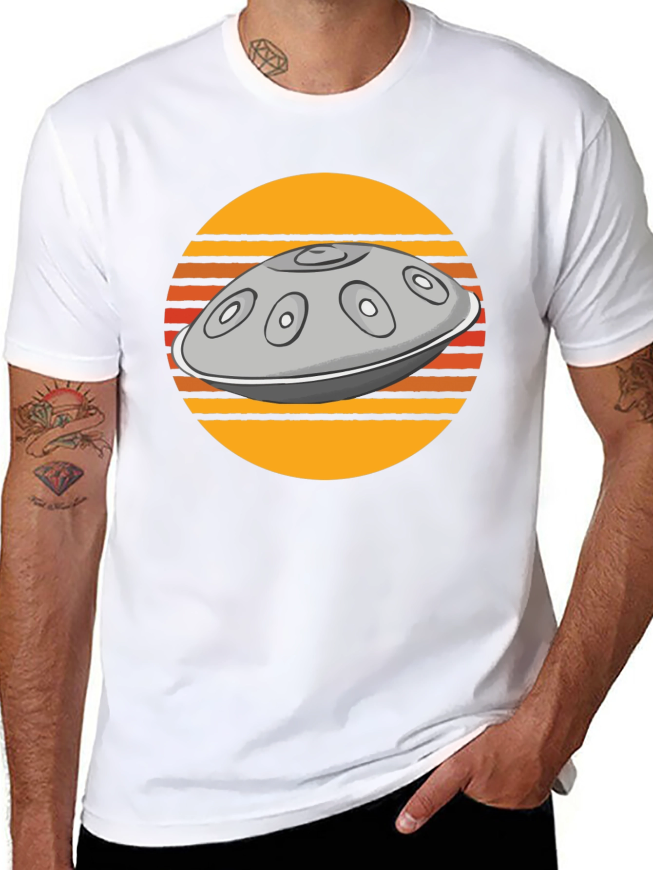Retro Hang Drum Graphic Tee