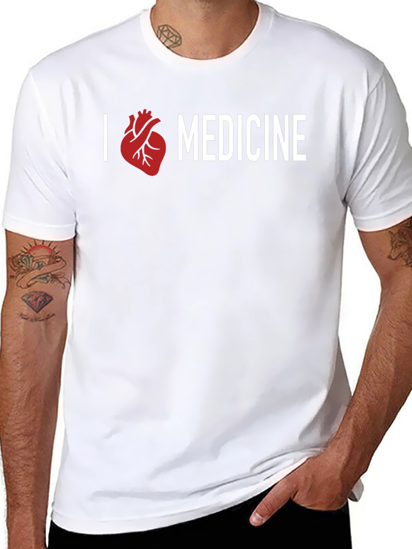 I Heart Medicine Graphic Tee - Black