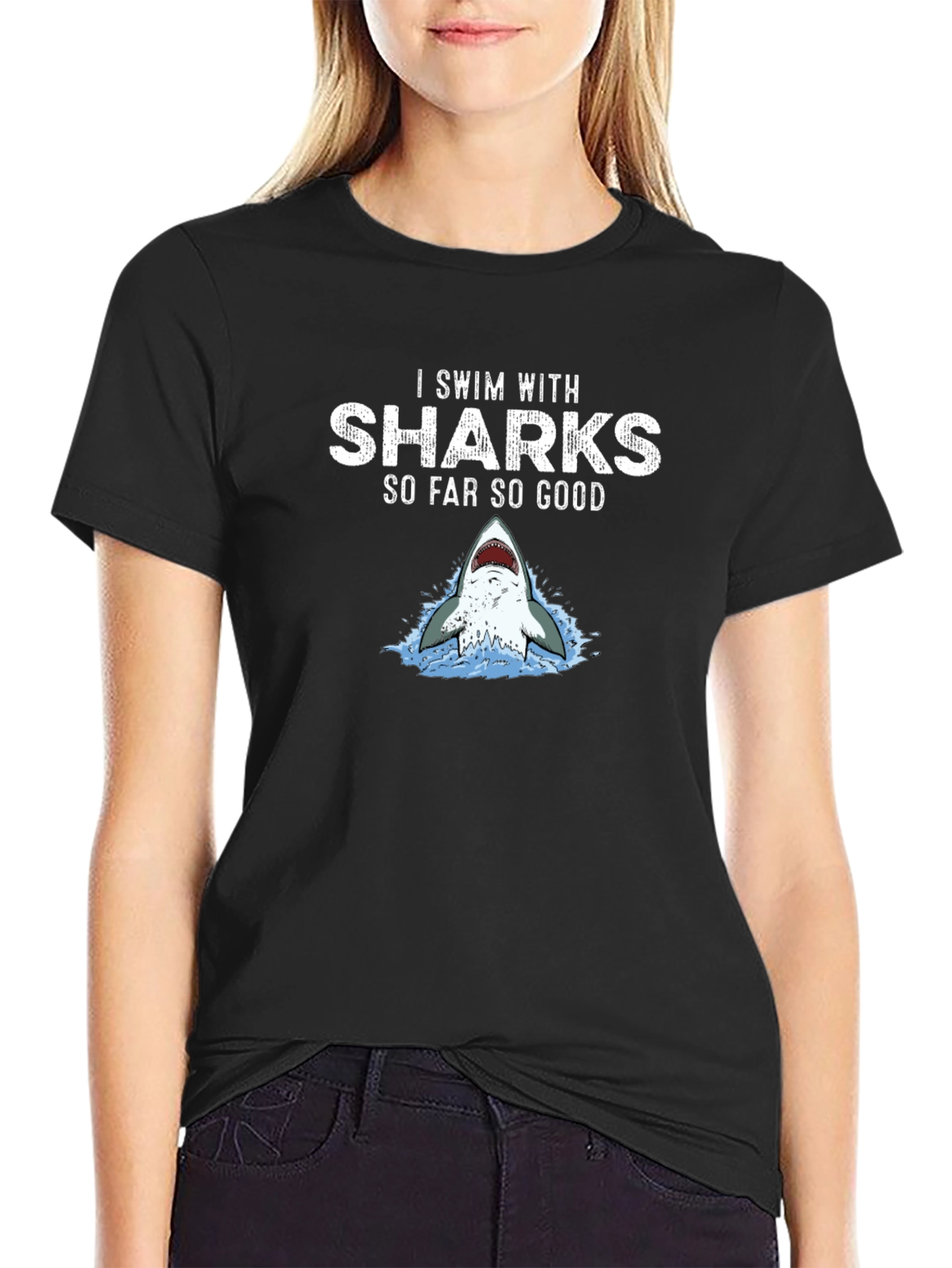 I Swim With Sharks Graphic Tee