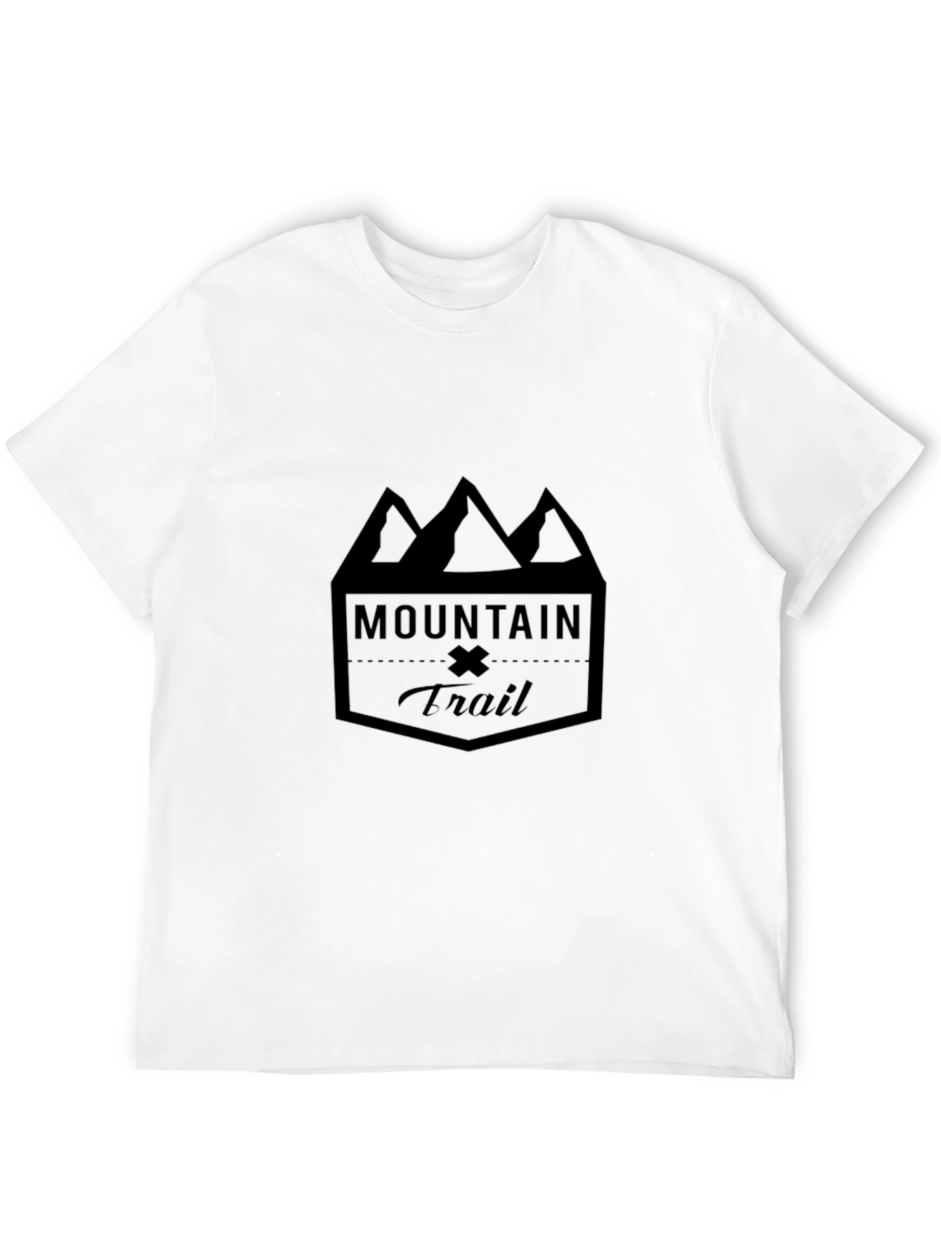 Mountain Trail Graphic T-Shirt - Black