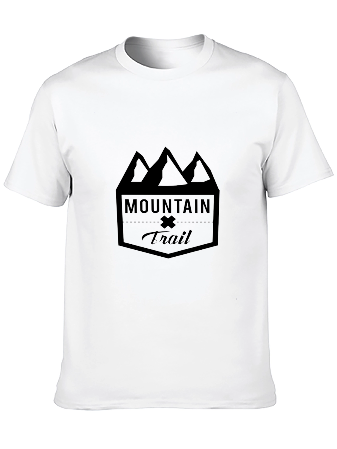 Mountain Trail Graphic T-Shirt - Black