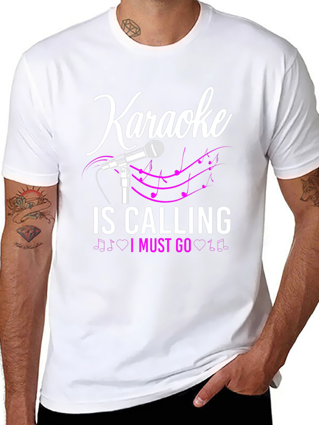 Karaoke Calling T-Shirt: Music Lovers Tee