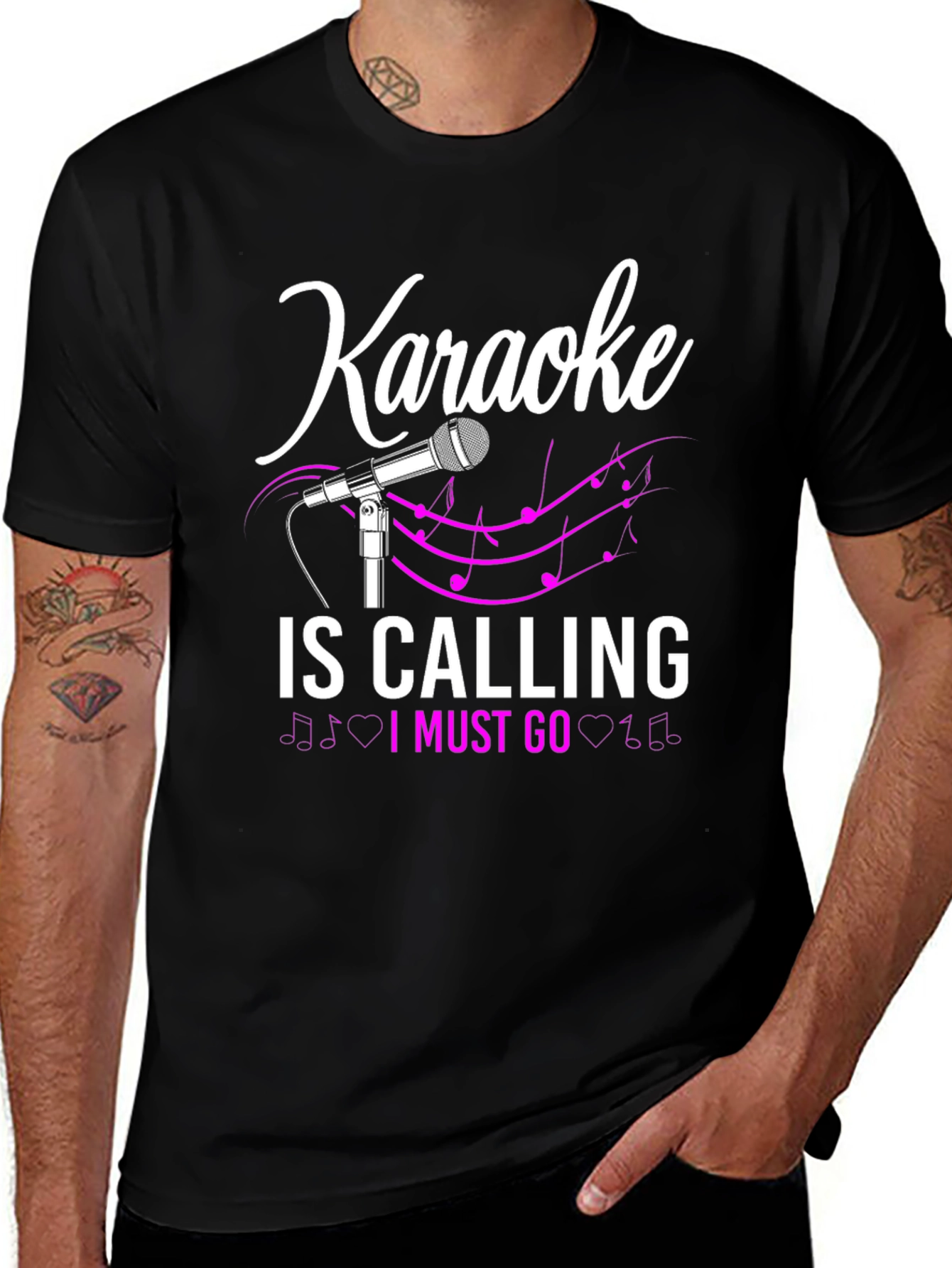 Karaoke Calling T-Shirt: Music Lovers Tee