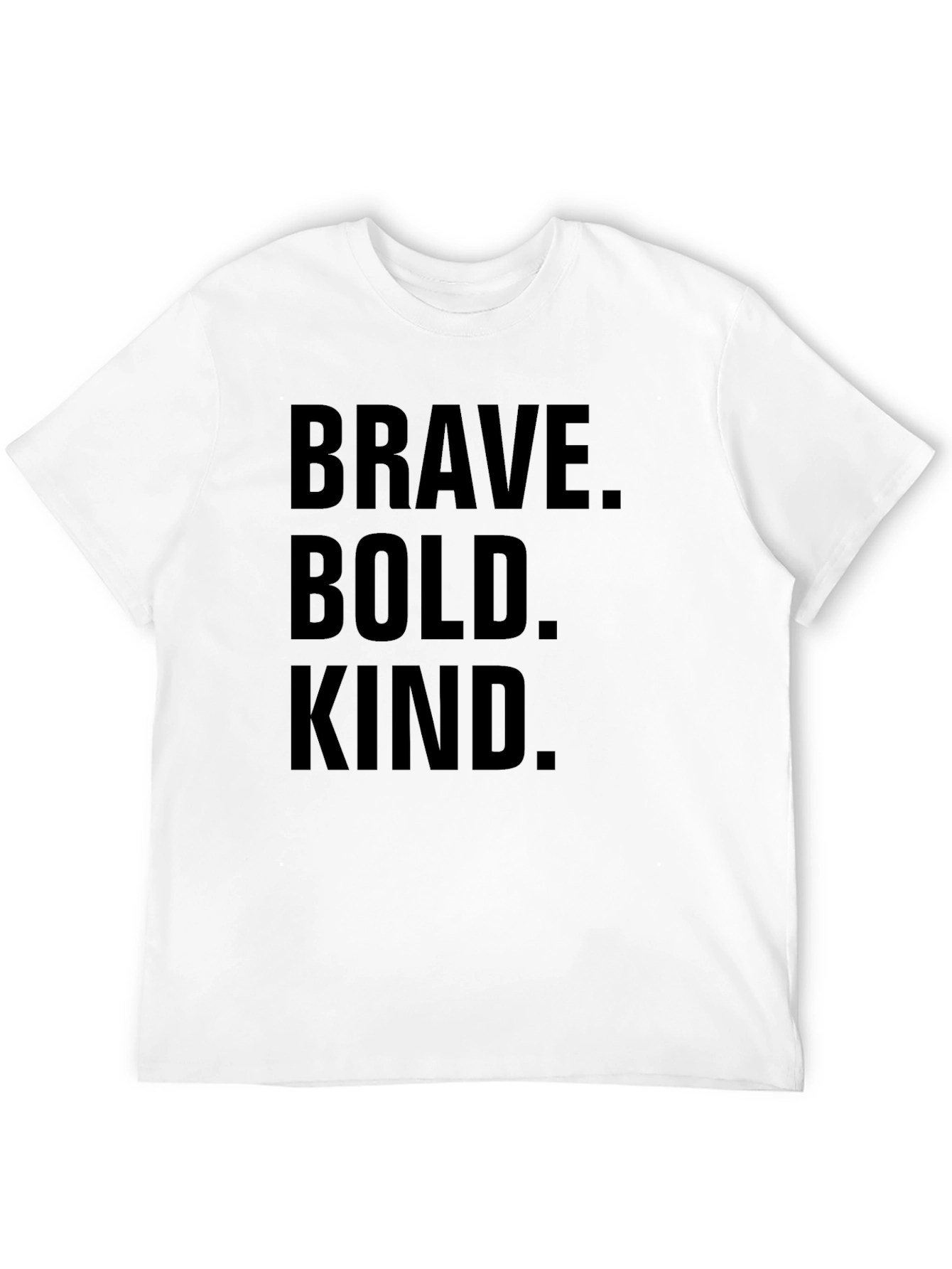 Brave Bold Kind Graphic Tee - Unisex Black T-Shirt