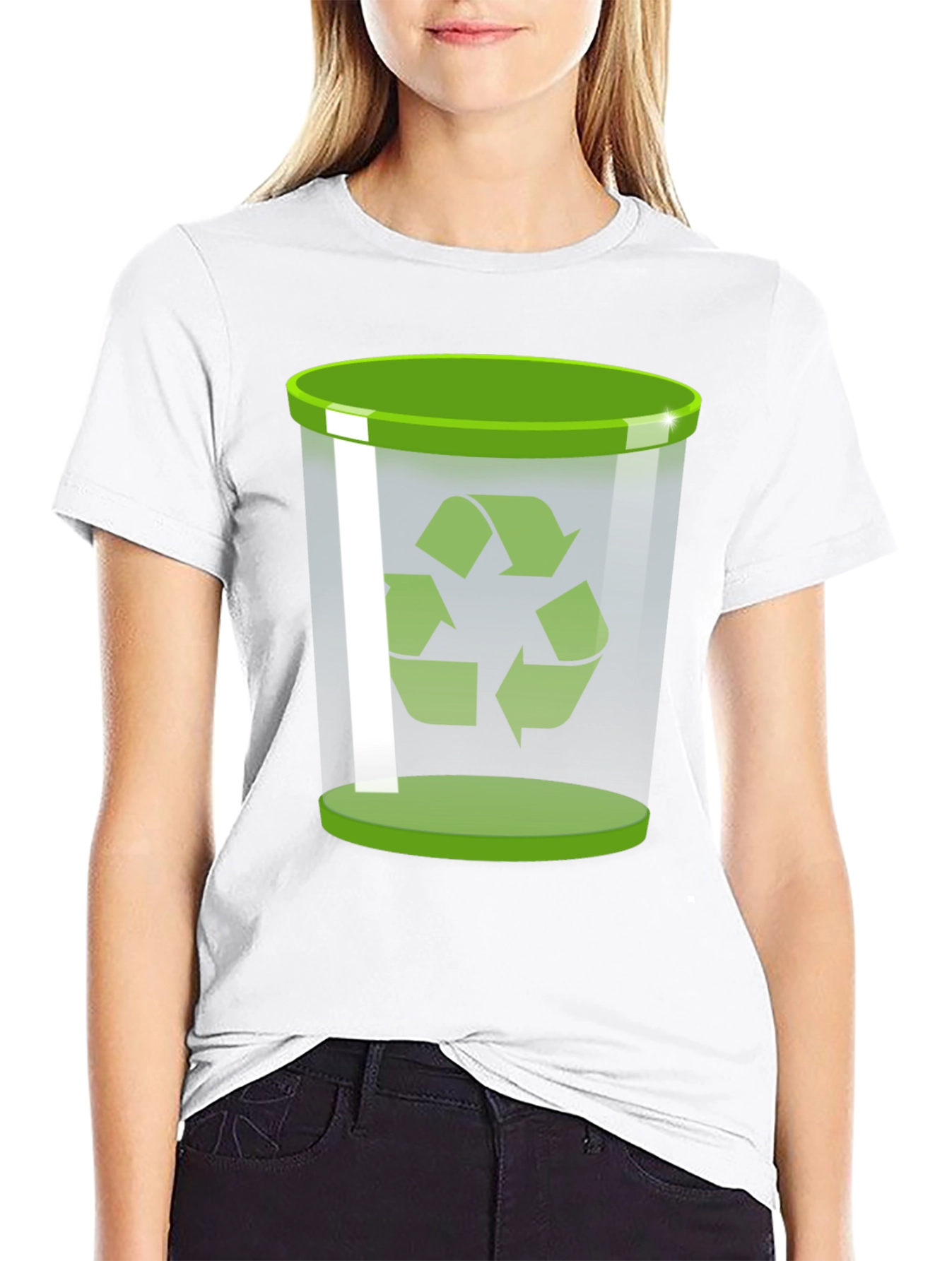 Recycle Bin Graphic Tee - Eco-Friendly Design