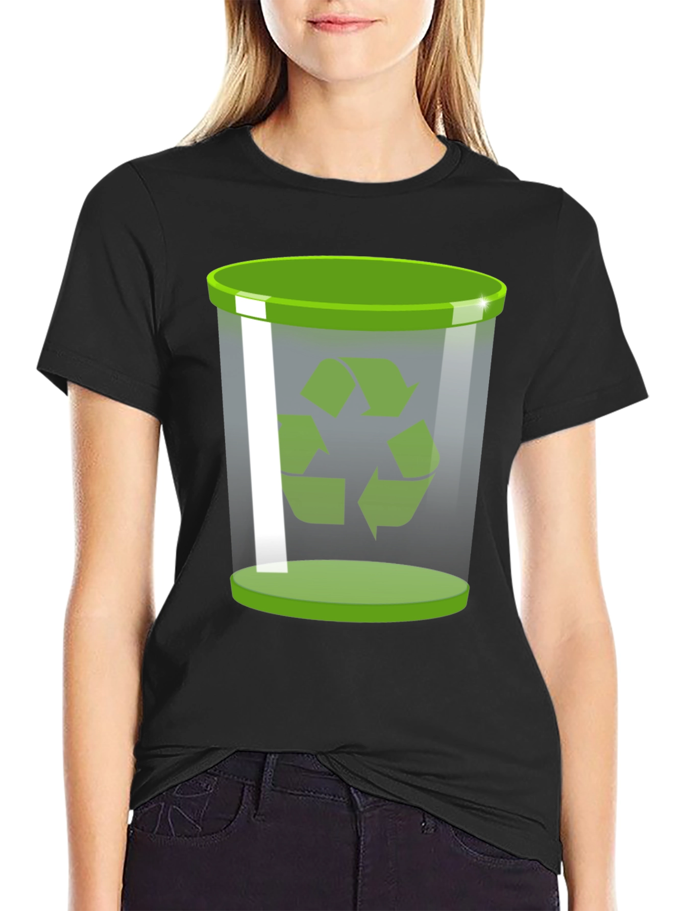 Recycle Bin Graphic Tee - Eco-Friendly Design