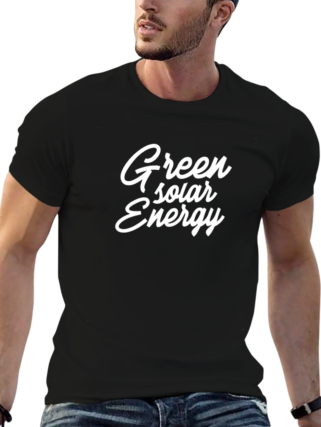 Green Solar Energy Graphic T-Shirt