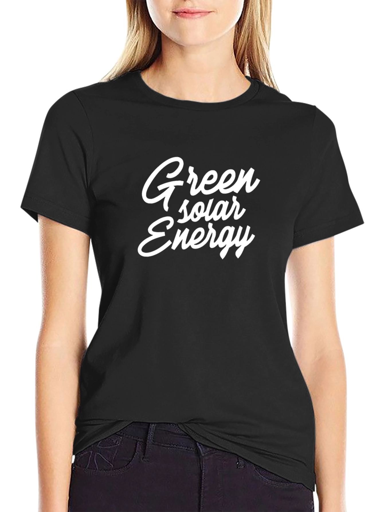 Green Solar Energy Graphic T-Shirt