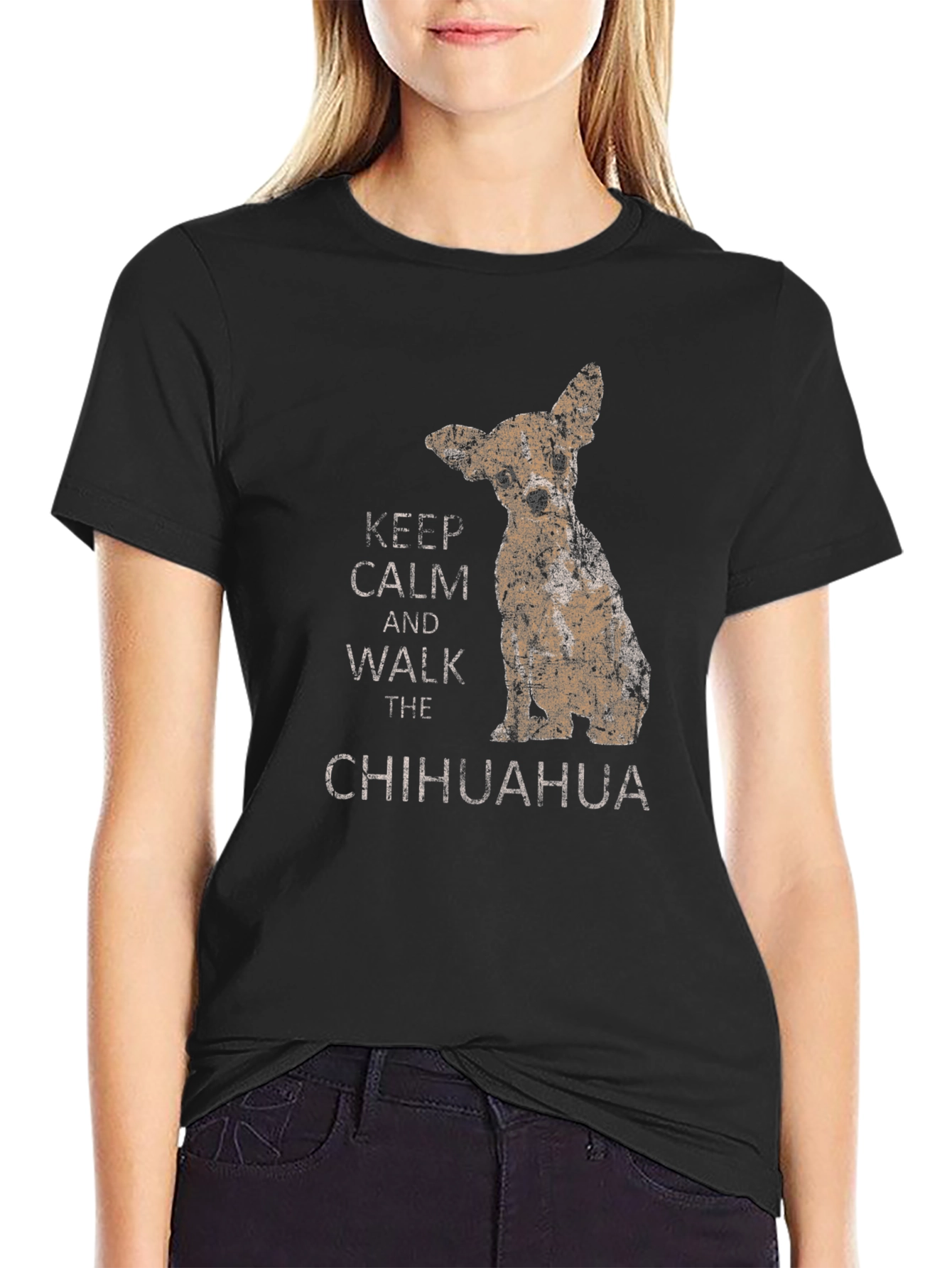 Keep Calm Chihuahua Graphic Tee