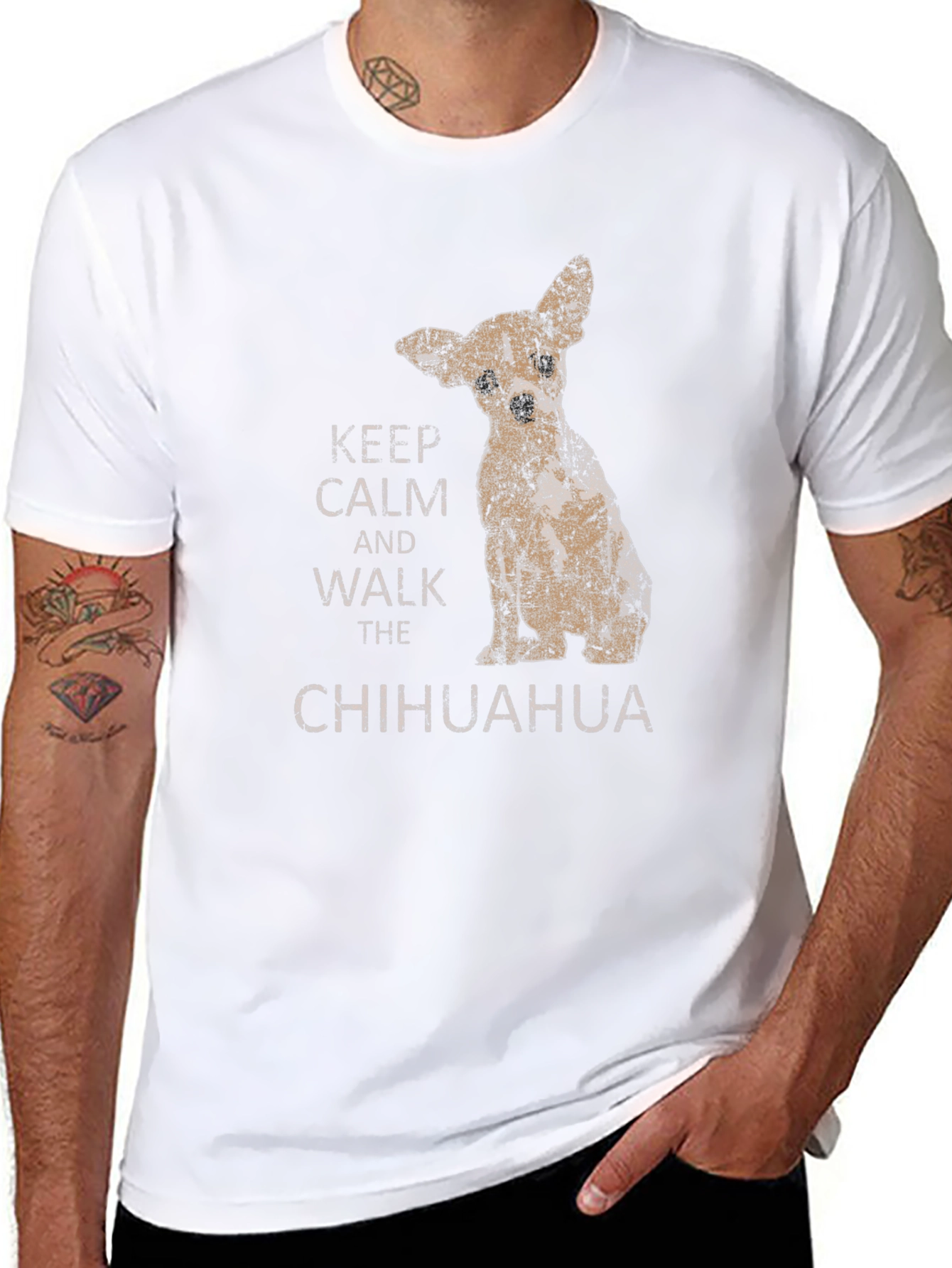 Keep Calm Chihuahua Graphic Tee