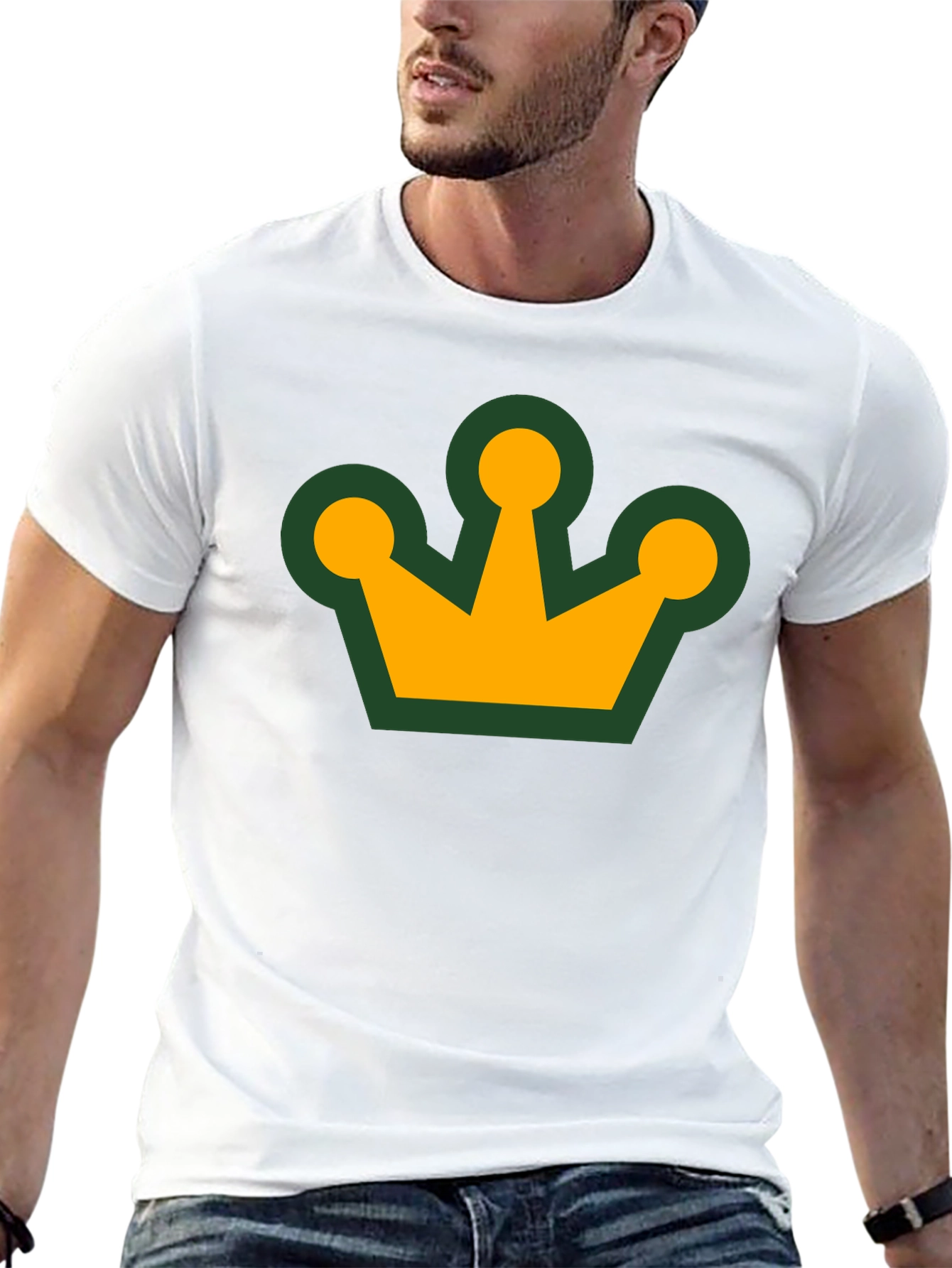 Crown Graphic Tee - Stylish Black T-Shirt