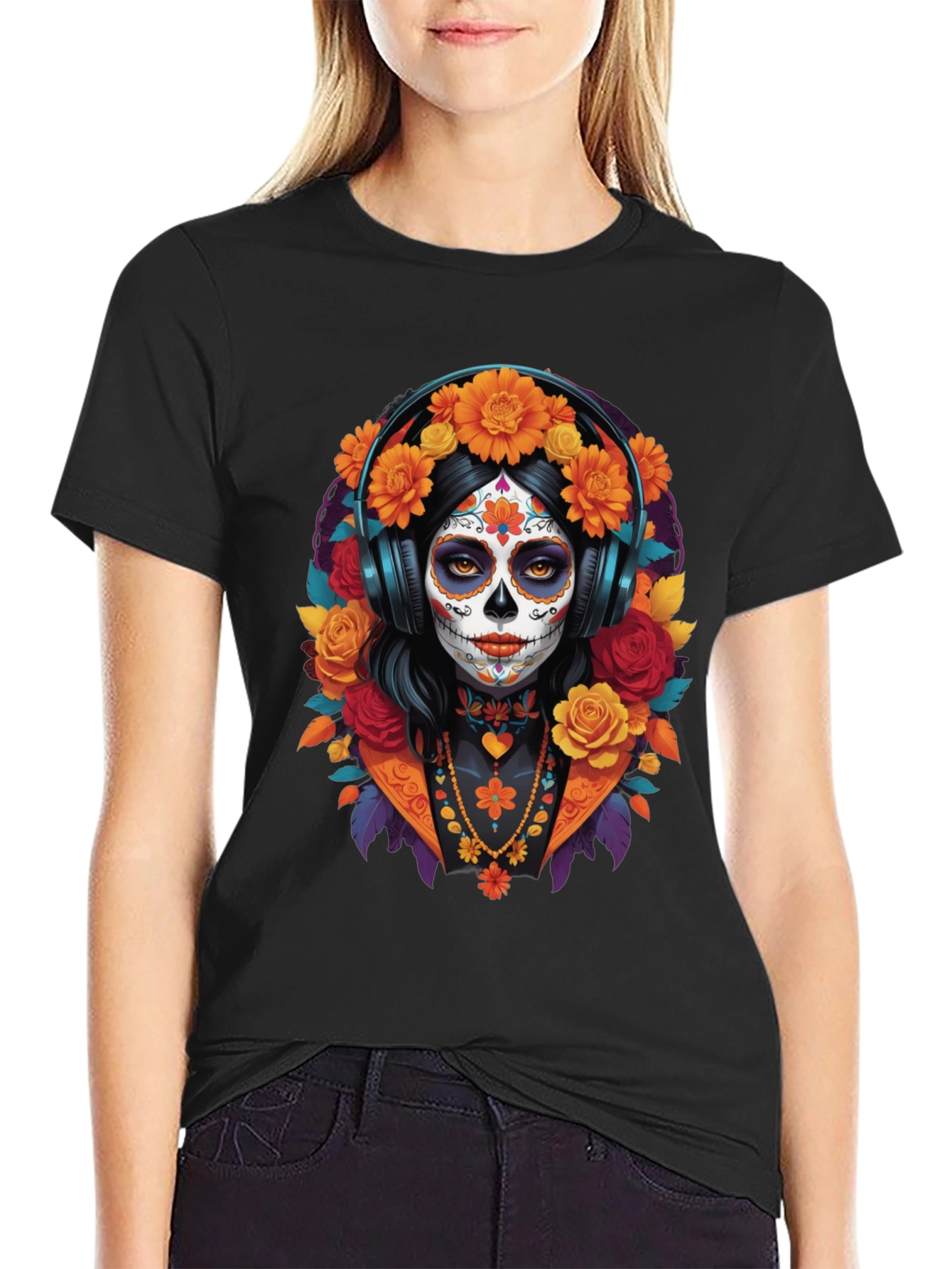 Sugar Skull Woman T-Shirt