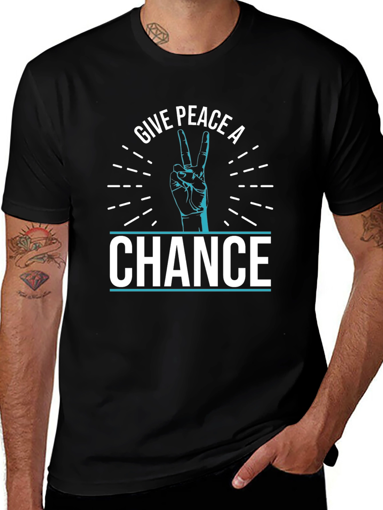 Give Peace A Chance T-Shirt - Stylish Graphic Tee