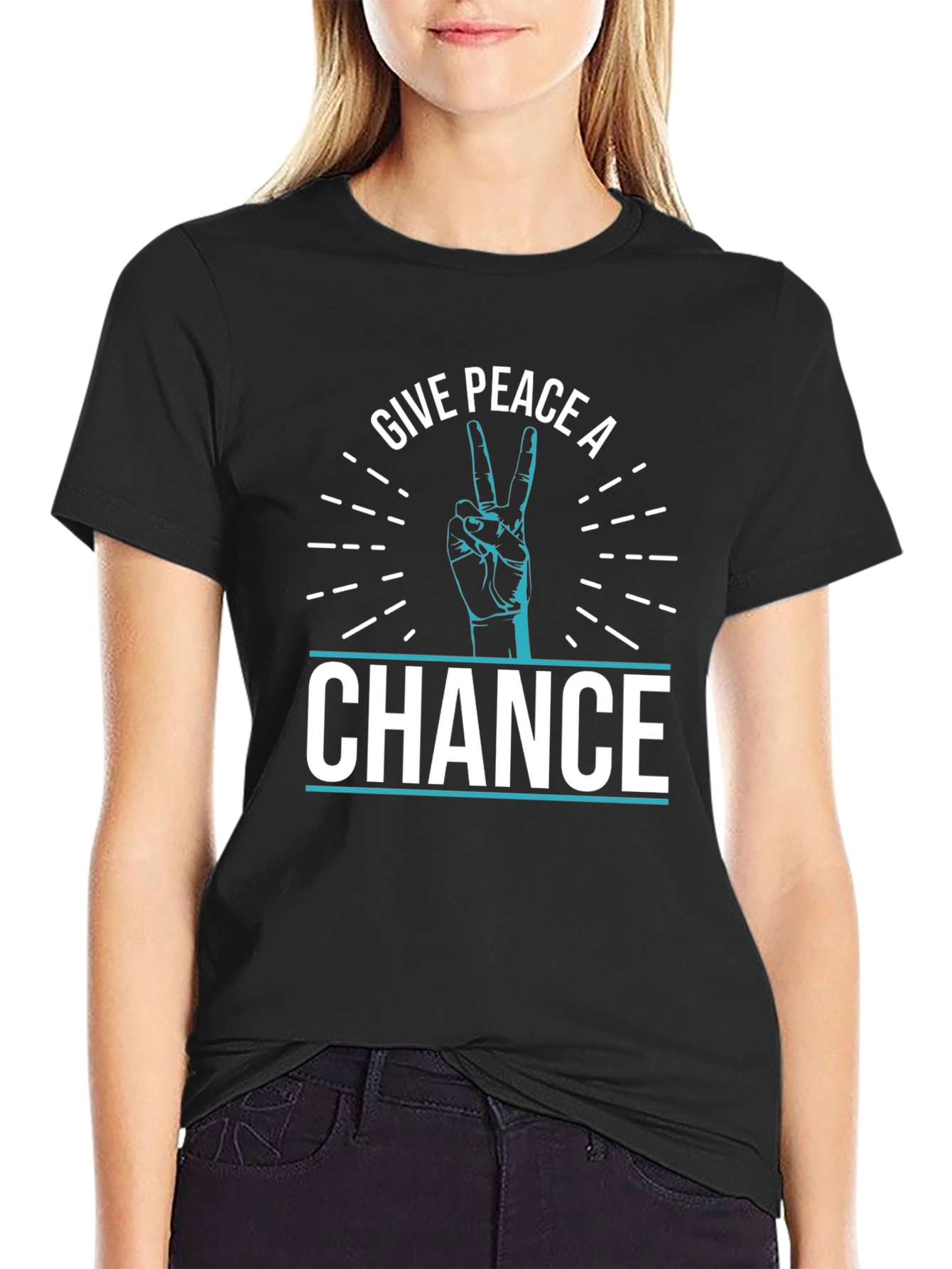 Give Peace A Chance T-Shirt - Stylish Graphic Tee