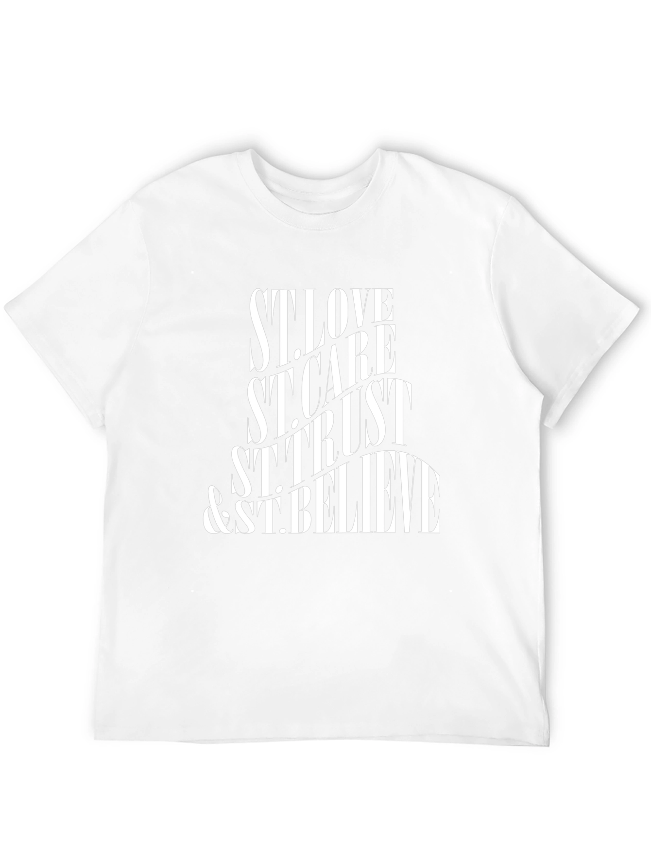 St. Love Care Trust & Believe Black Graphic Tee