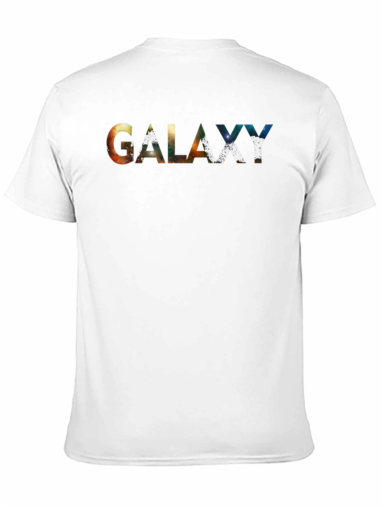 Galaxy Print Crew Neck T-Shirt - Space Design Tee