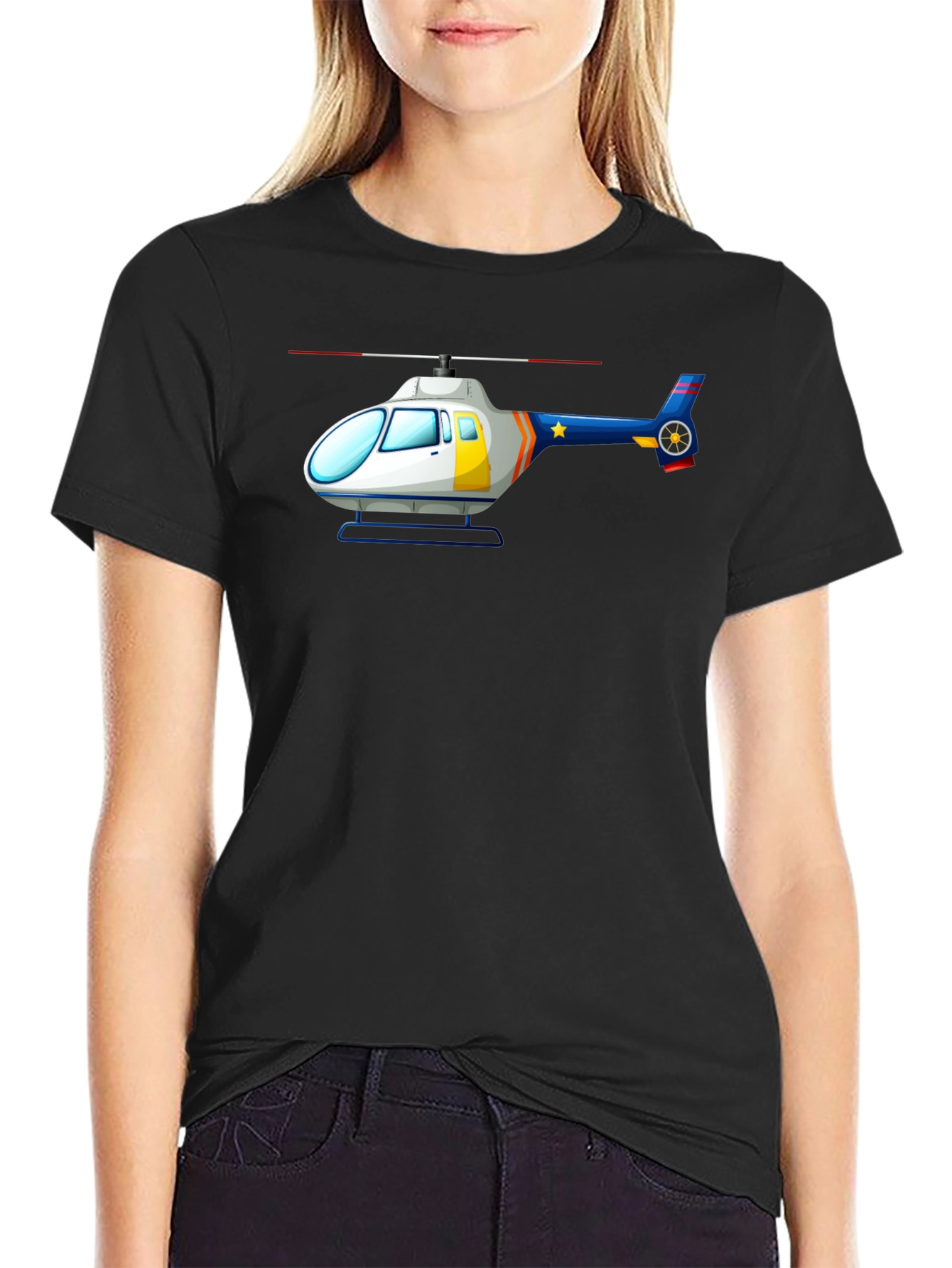 Helicopter Graphic Tee - Cool & Casual