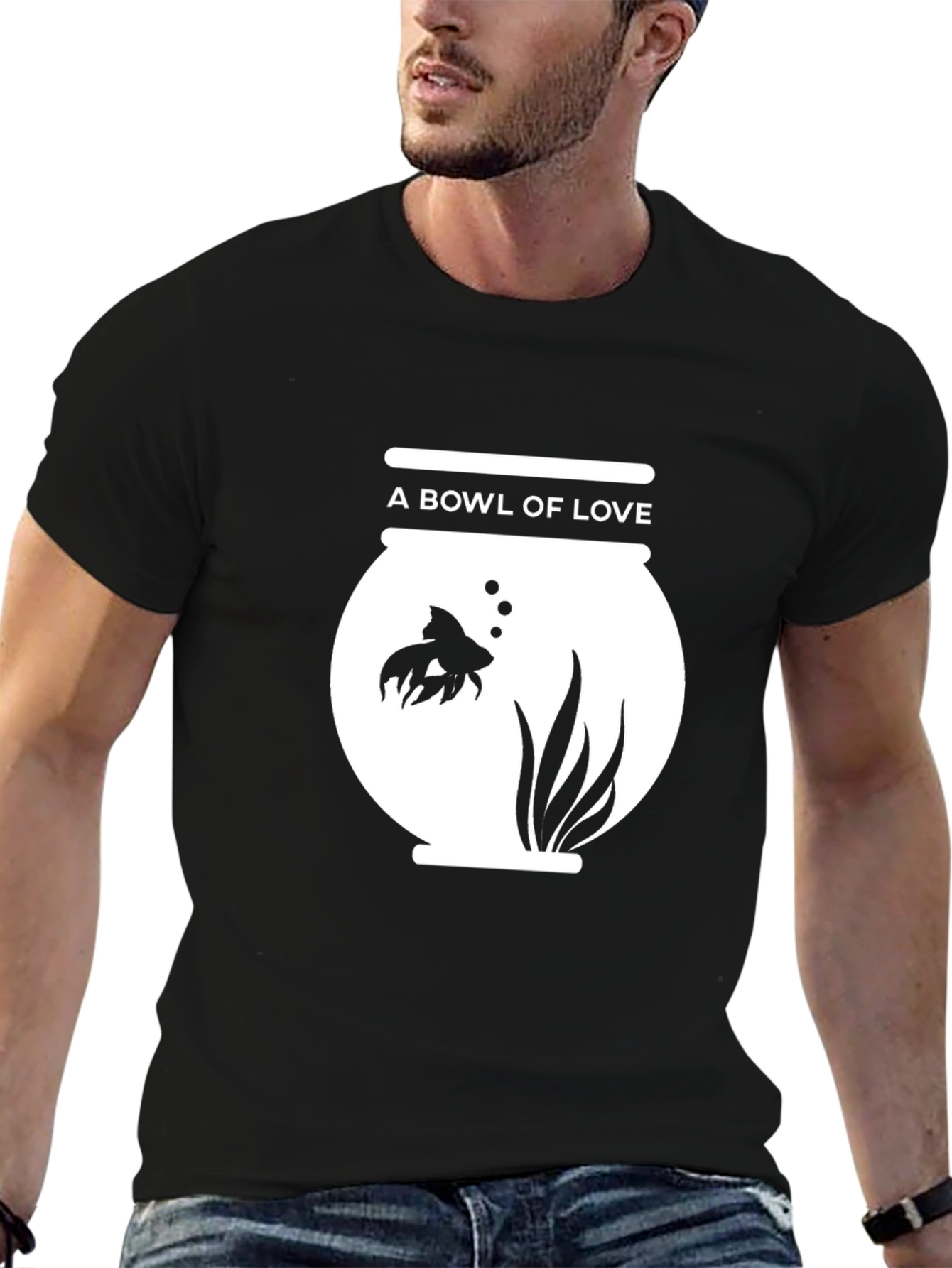 A Bowl of Love Graphic Tee - Black