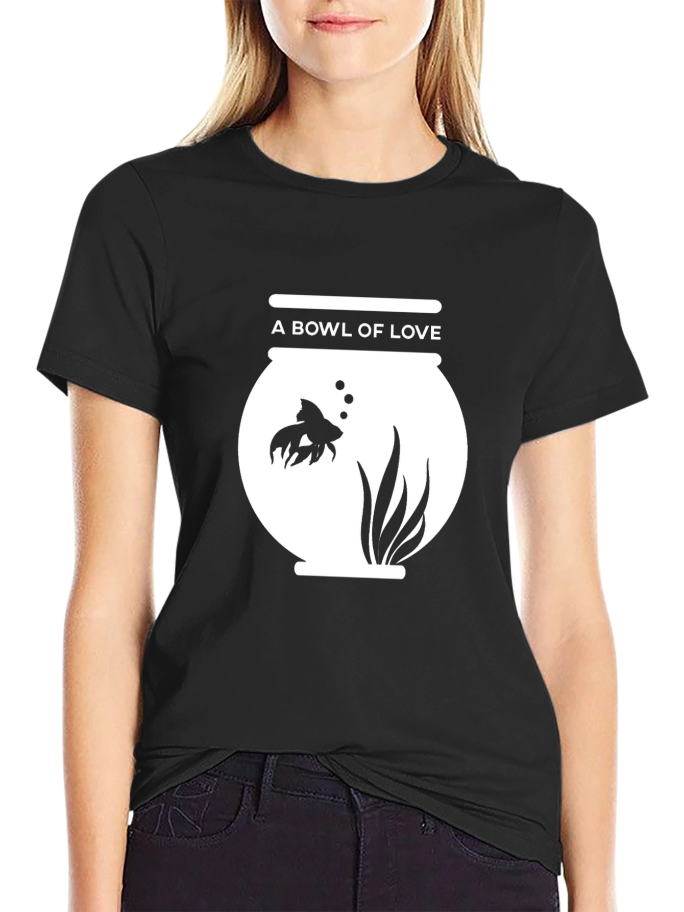 A Bowl of Love Graphic Tee - Black