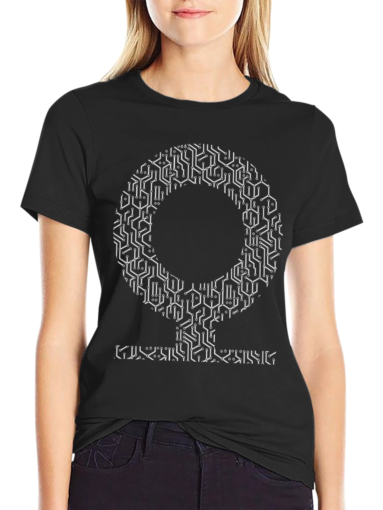 Circuit Symbol Black T-Shirt