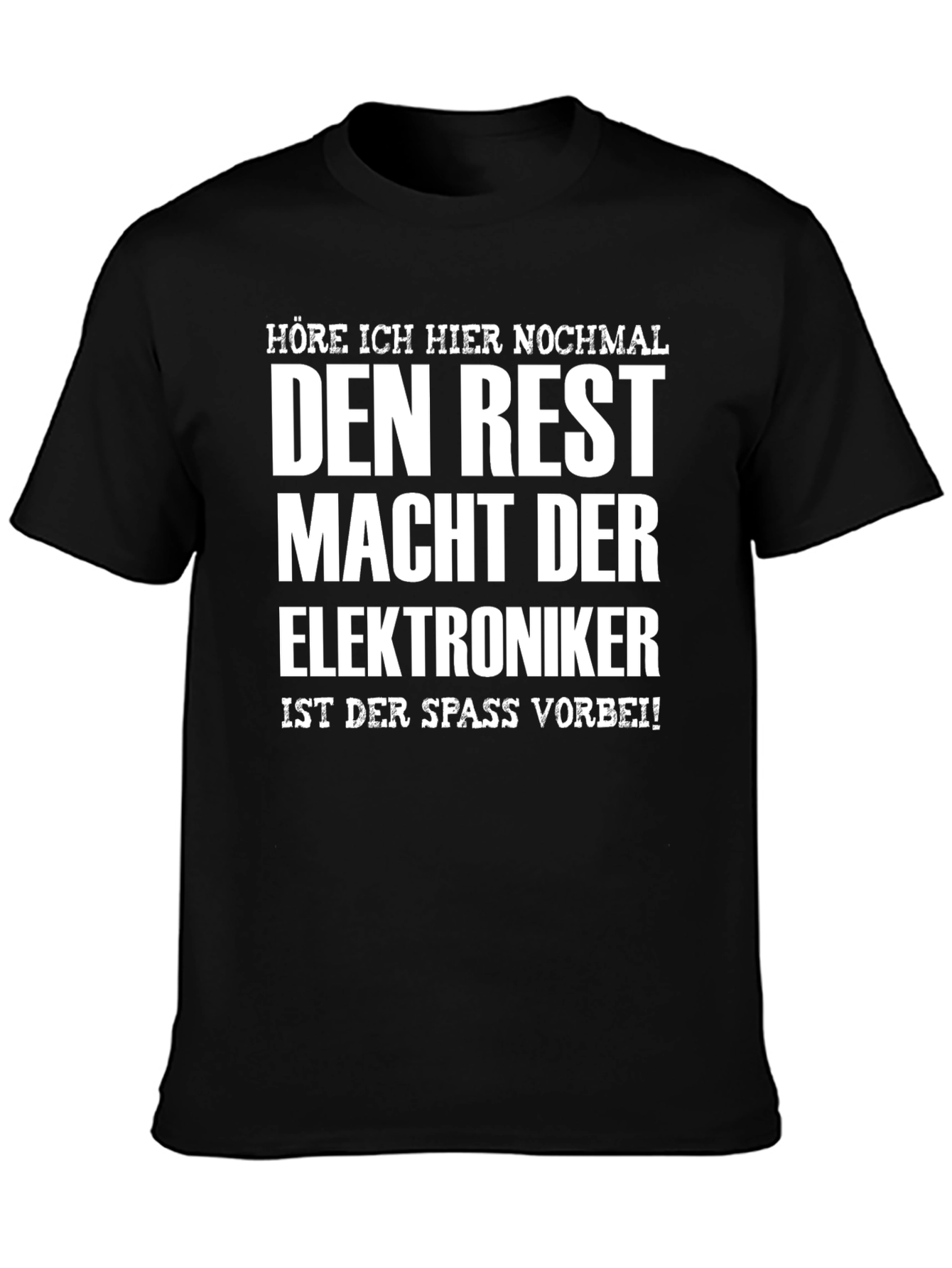 Electronics Technician Fun Black T-Shirt